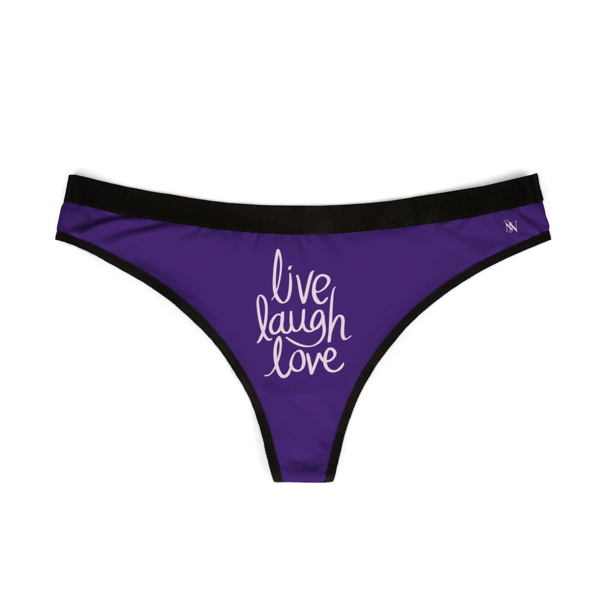 Live Laugh Love | Mix & Match Women’s Fun-Flirty Lovers’ Thongs