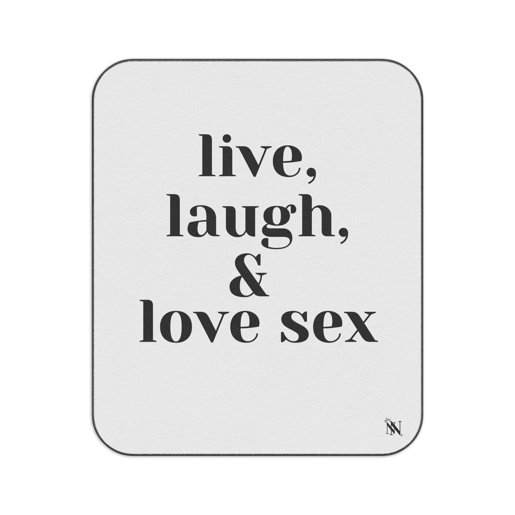 Live Laugh & Love Sex | Mix Match Fun-Flirty Lovers’ Water-Resistant Blankets