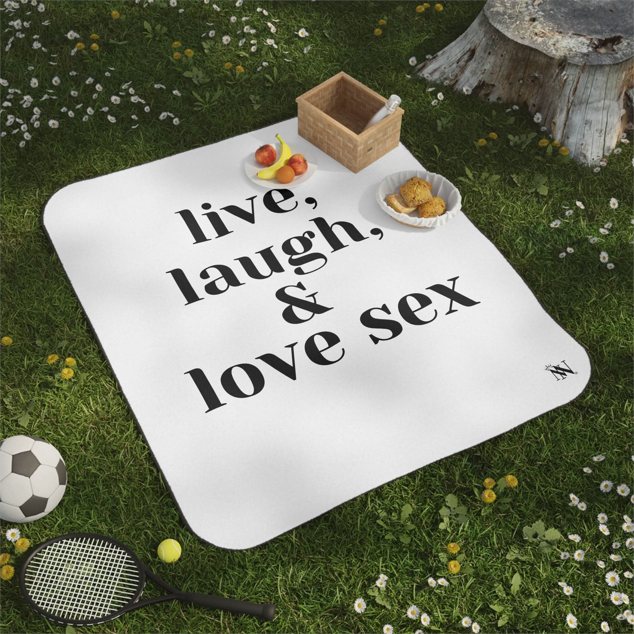 Live Laugh & Love Sex | Mix Match Fun-Flirty Lovers’ Water-Resistant Blankets