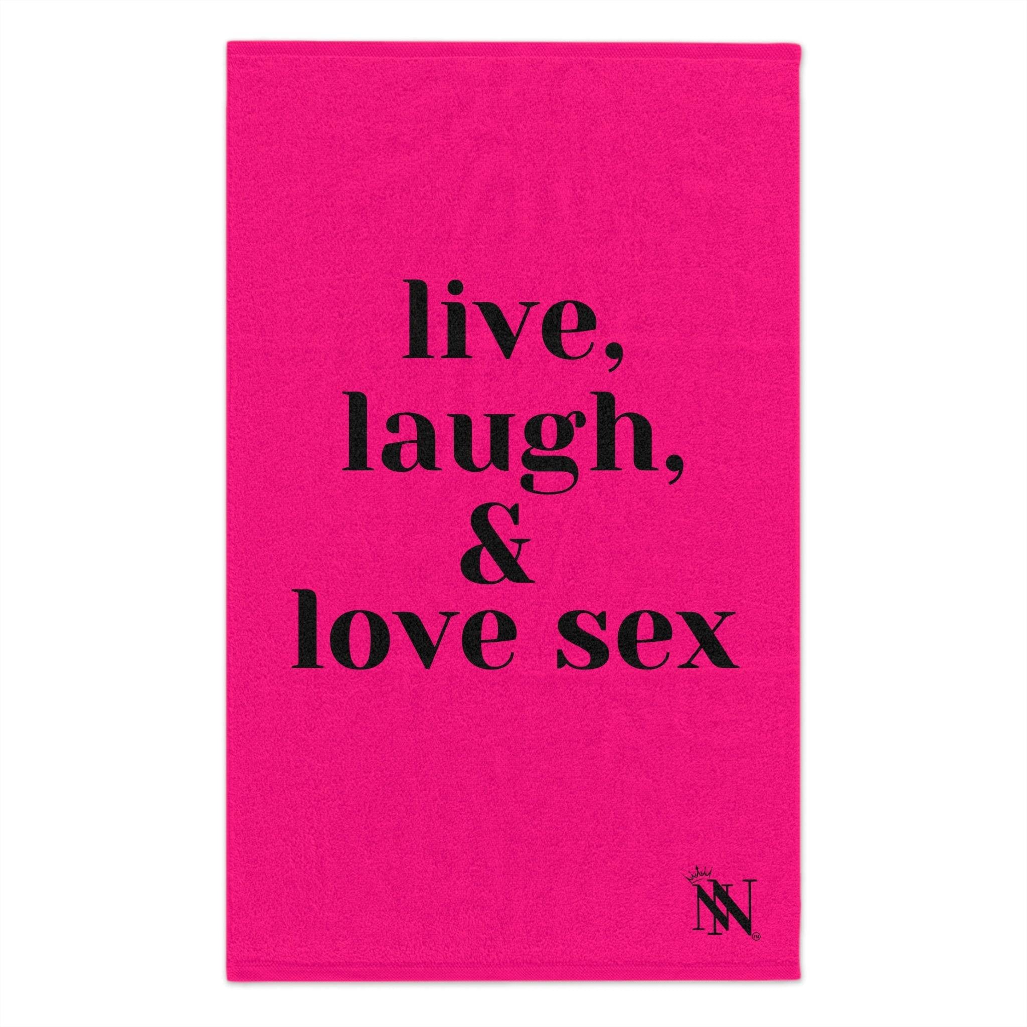 Live Laugh & Love Sex Pink Mix & Match Soft Sex Towels | Flirty Lovers’ Gifts