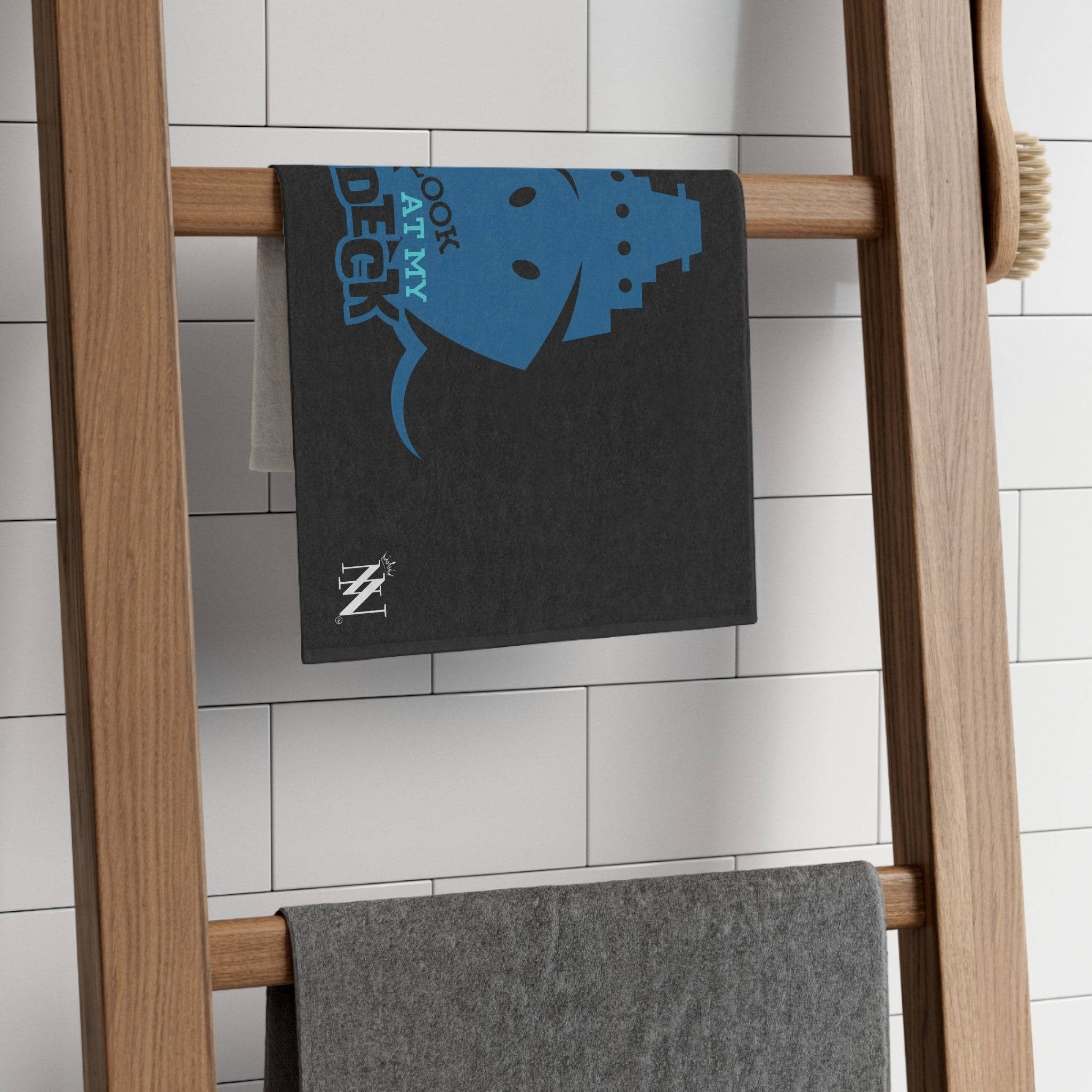 Look at My Deck Black Mix & Match Soft Sex Towels | Flirty Lovers’ Gifts