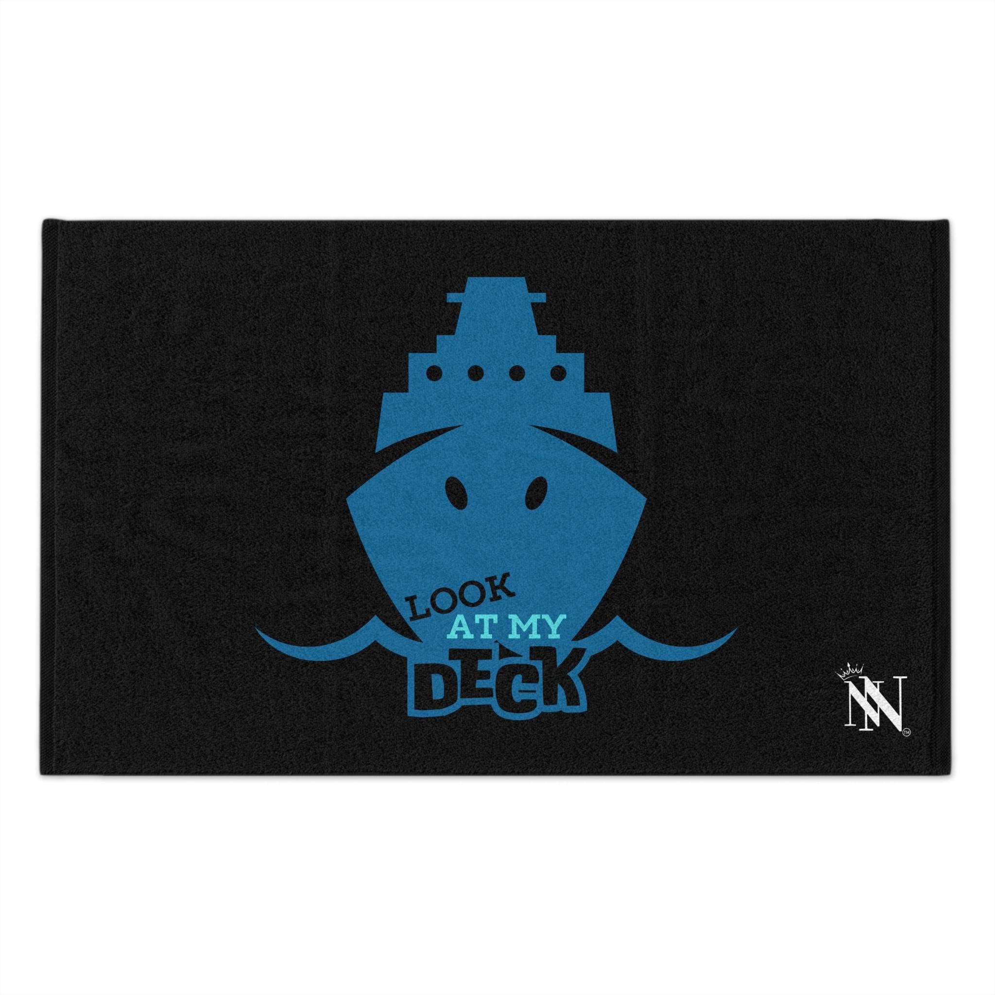 Look at My Deck Black Mix & Match Soft Sex Towels | Flirty Lovers’ Gifts