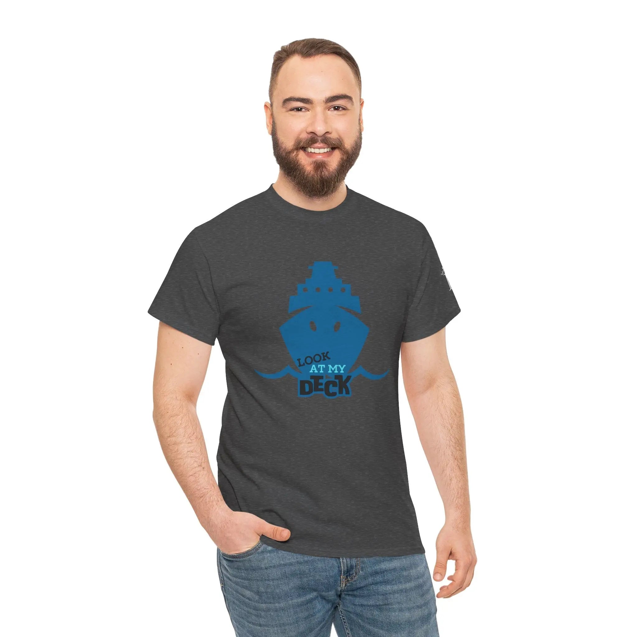 Look at My Deck Cruise Ship Vacation | Mix & Match 100% Cotton Unisex Fun-Flirty Lovers’ Tees
