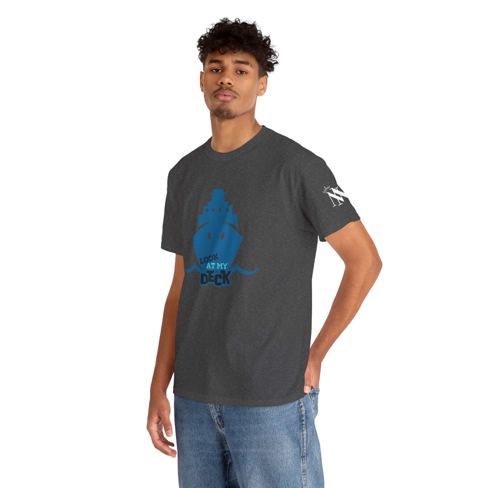 Look at My Deck Cruise Ship Vacation | Mix & Match 100% Cotton Unisex Fun-Flirty Lovers’ Tees