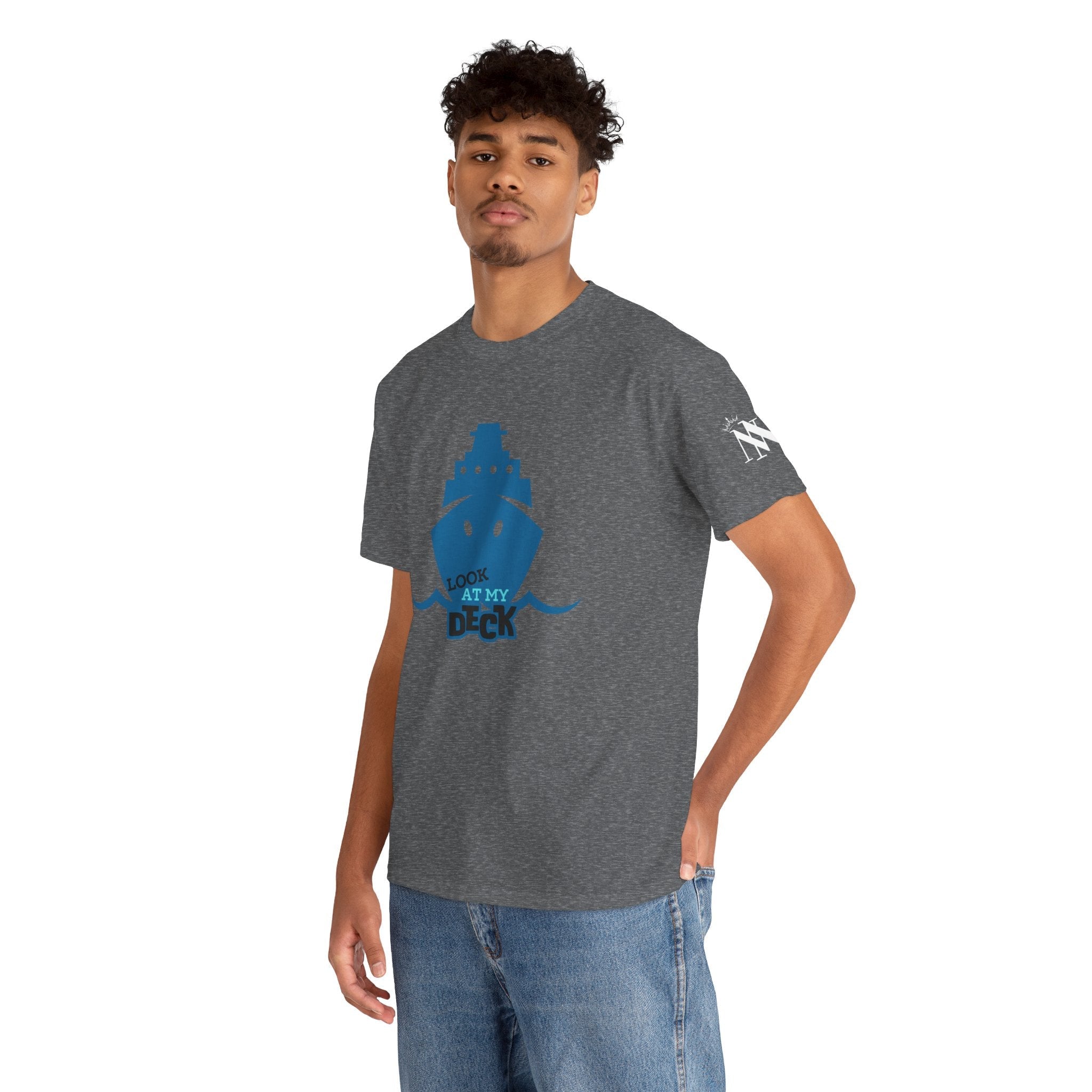 Look at My Deck Cruise Ship Vacation | Mix & Match 100% Cotton Unisex Fun-Flirty Lovers’ Tees