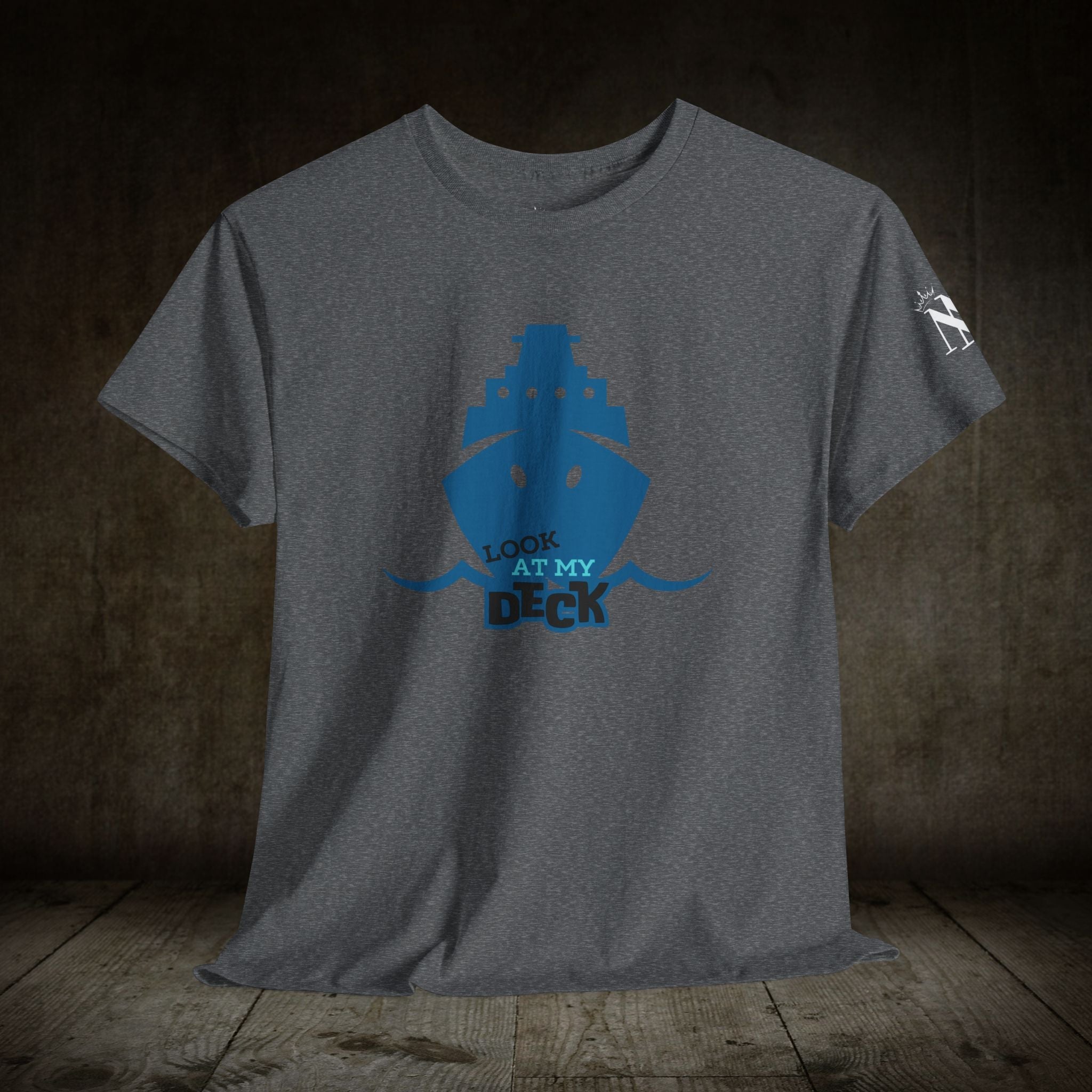 Look at My Deck Cruise Ship Vacation | Mix & Match 100% Cotton Unisex Fun-Flirty Lovers’ Tees