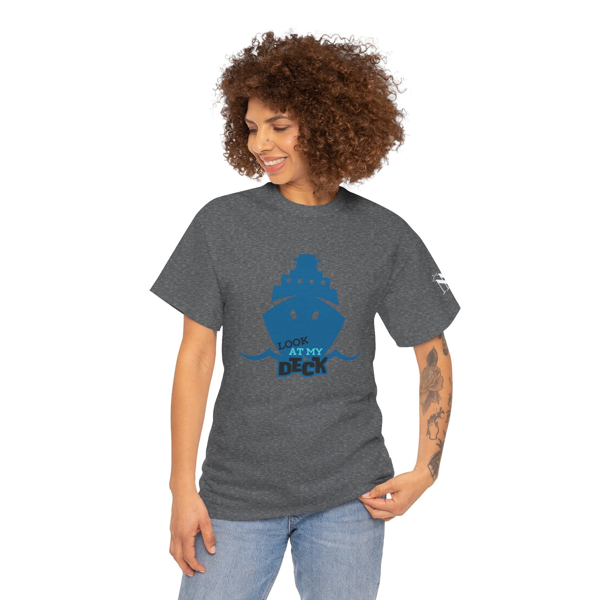 Look at My Deck Cruise Ship Vacation | Mix & Match 100% Cotton Unisex Fun-Flirty Lovers’ Tees