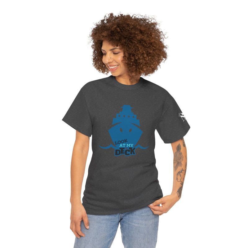 Look at My Deck Cruise Ship Vacation | Mix & Match 100% Cotton Unisex Fun-Flirty Lovers’ Tees