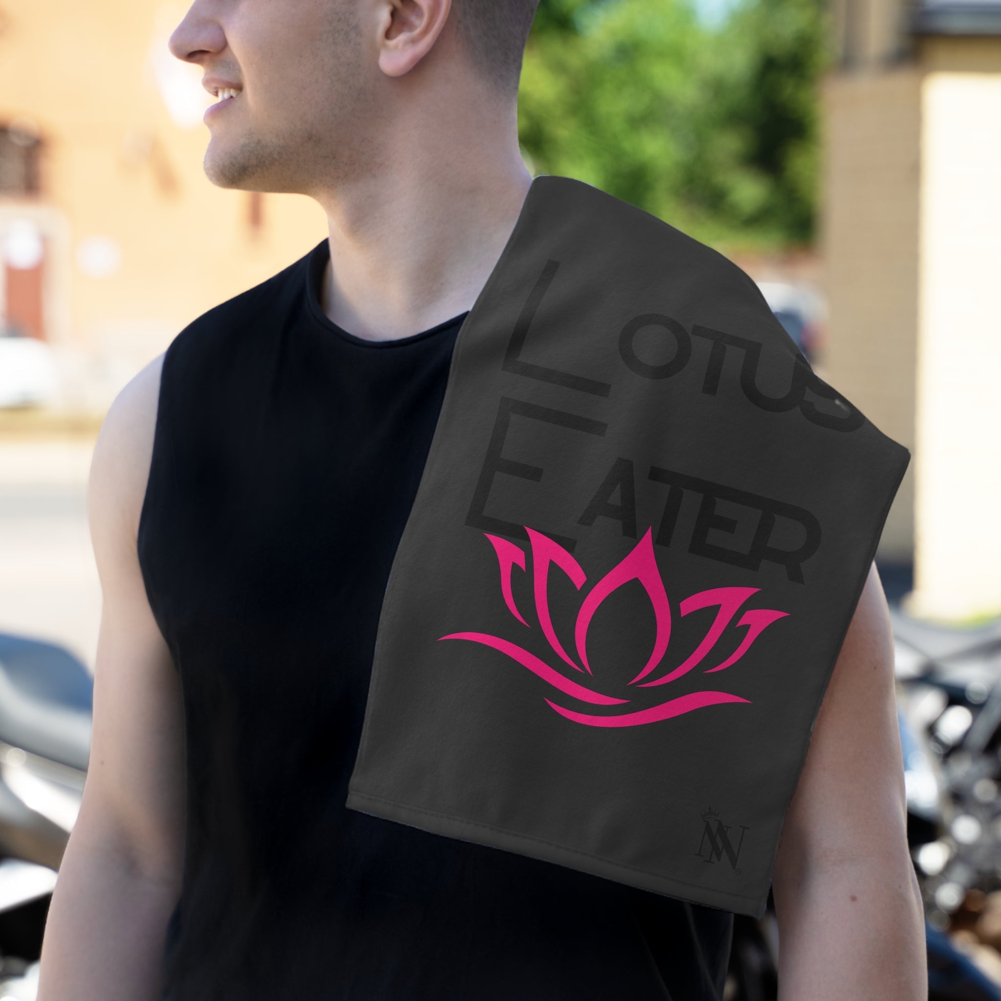 Lotus Eater Dark Grey | Mix & Match Soft Fun-Flirty Lovers’ Towels