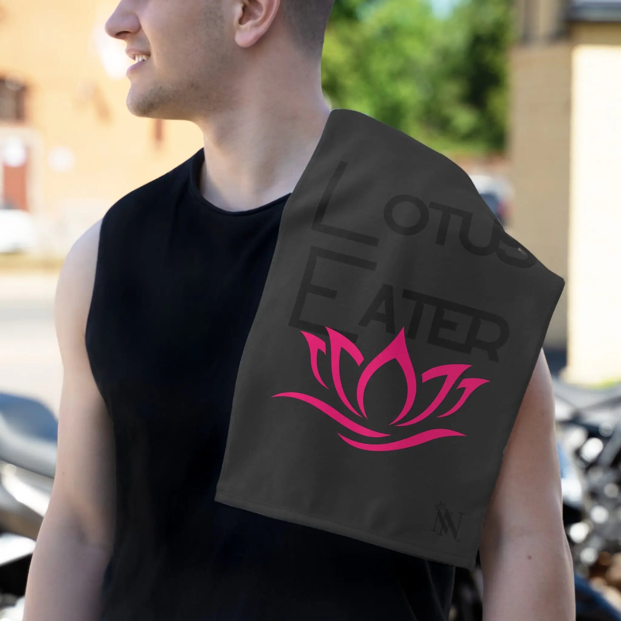 Lotus Eater Dark Grey | Mix & Match Soft Fun-Flirty Lovers’ Towels
