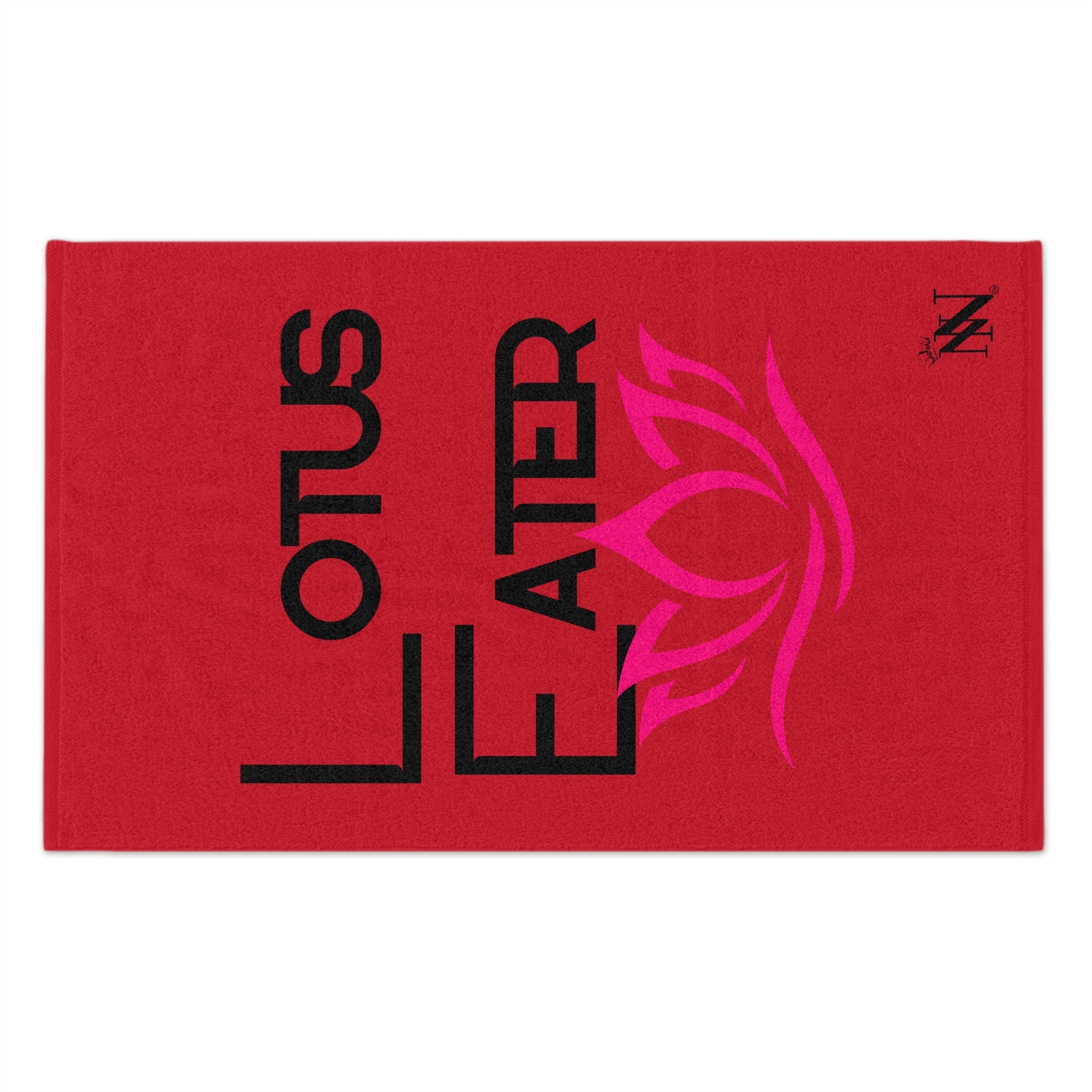 Lotus Eater Red | Mix & Match Soft Fun-Flirty Lovers’ Towels