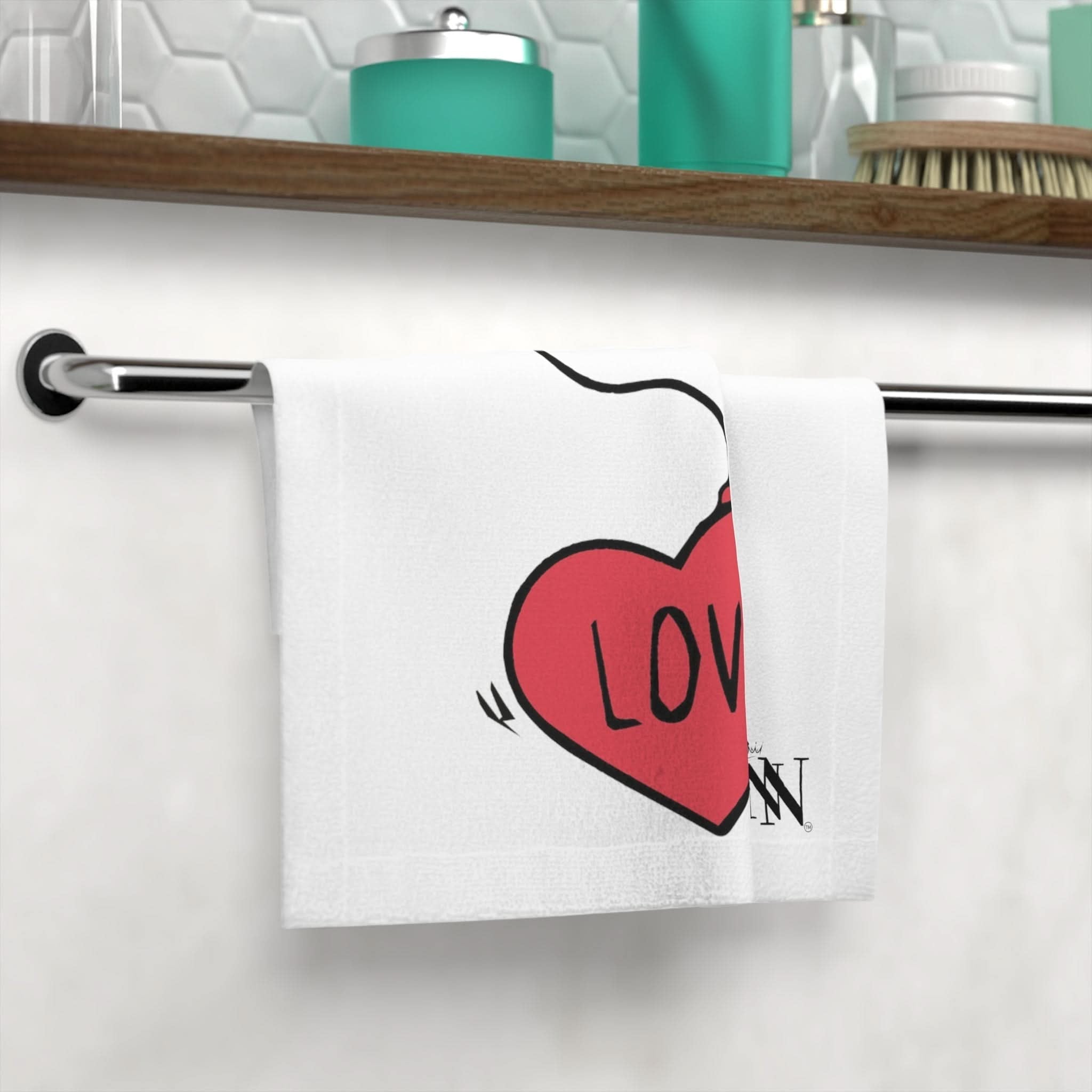 Love Bombs Heart | Mix & Match Lils’ Fun-Flirty Lovers’ Towels