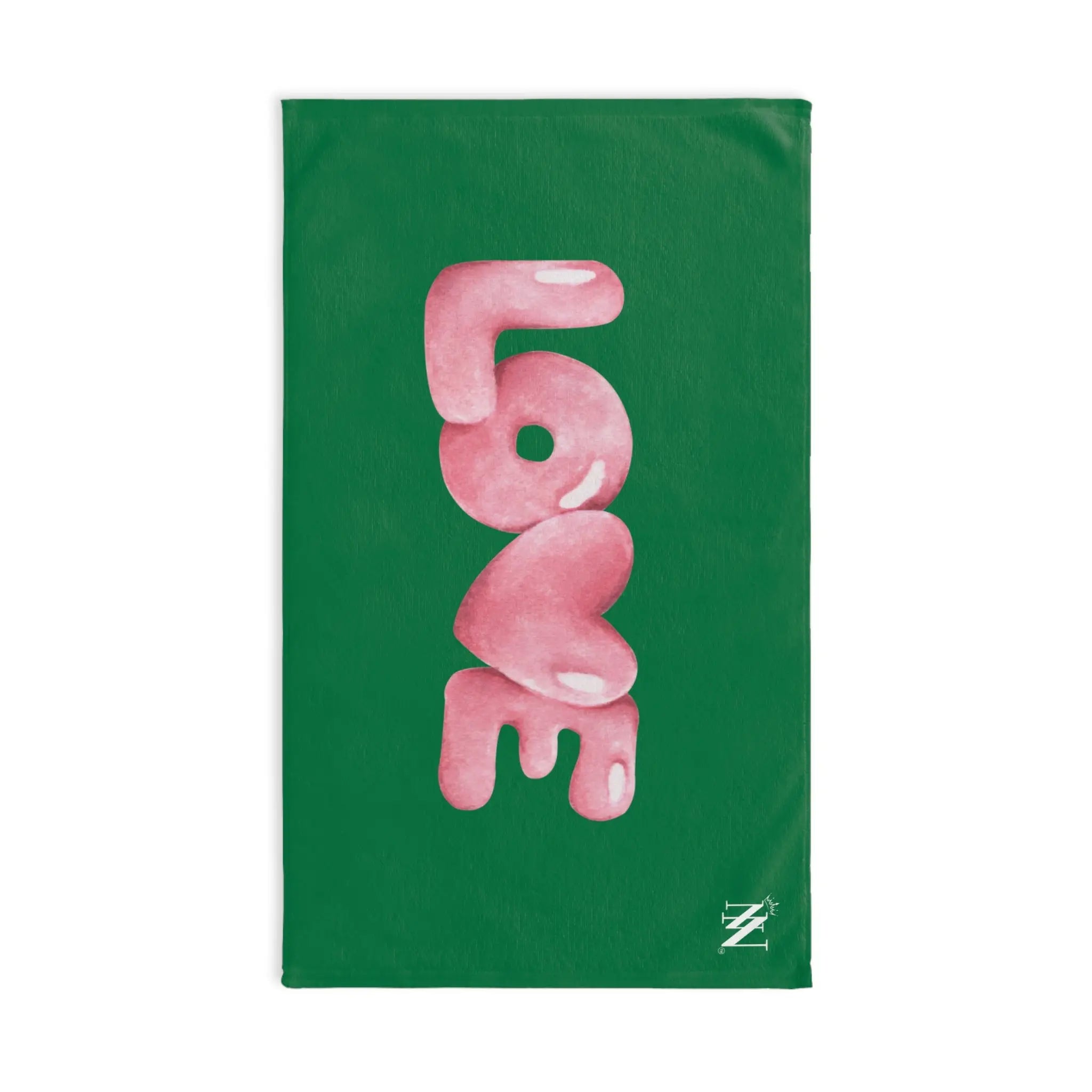 Love Bubble Green | Mix & Match Original Fun-Flirty Lovers’ Towels