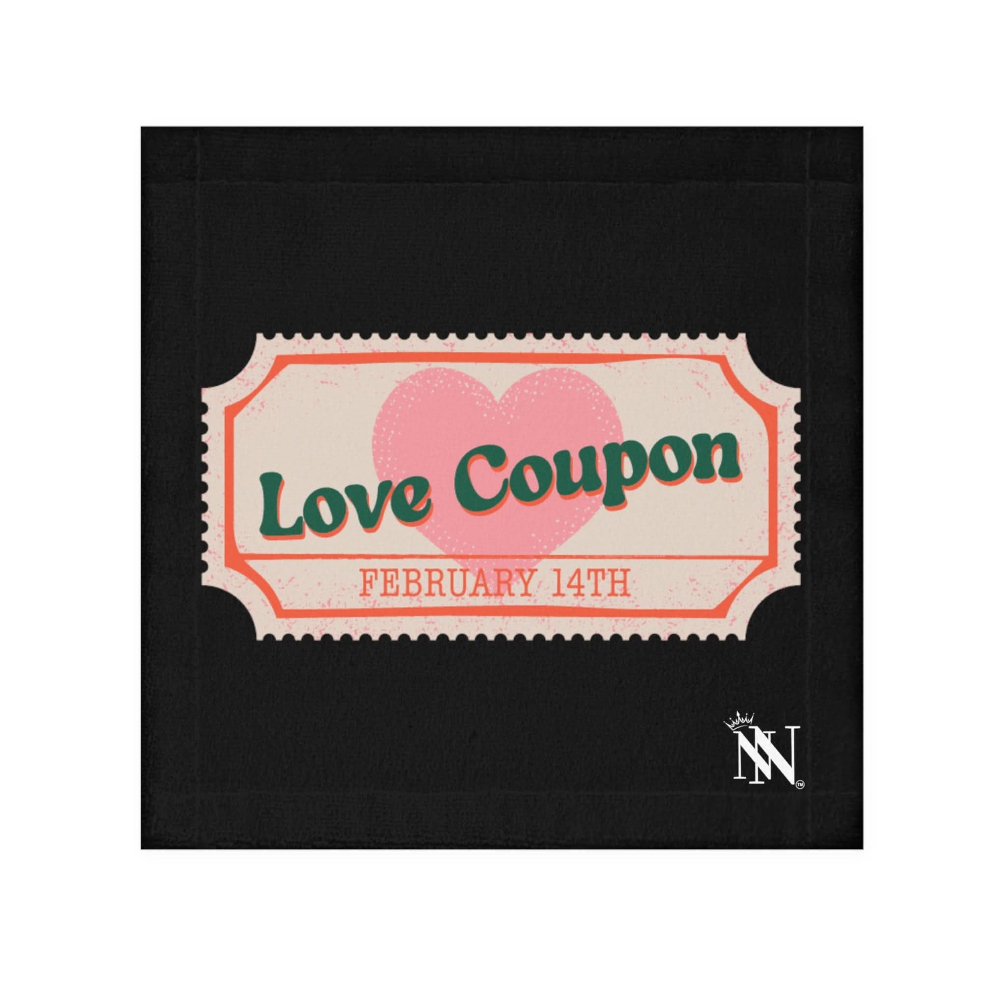 Love Coupon Black | Mix & Match Lils’ Fun-Flirty Lovers’ Towels
