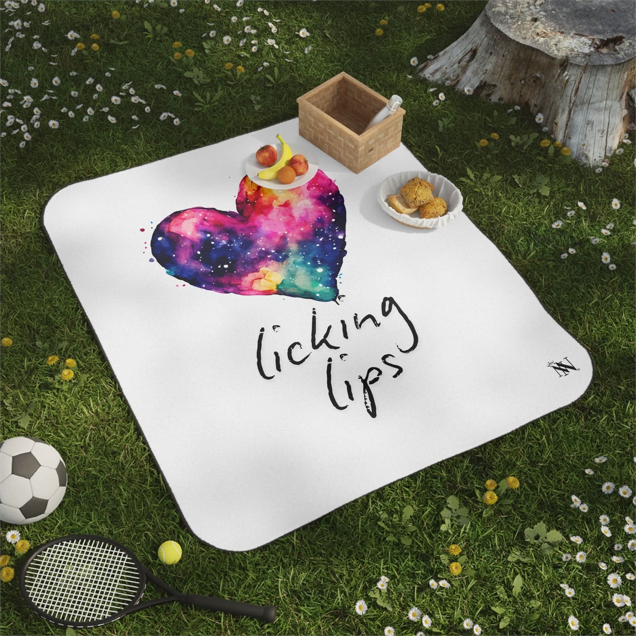 Love Licking Lips | Mix Match Fun-Flirty Lovers’ Water-Resistant Blankets