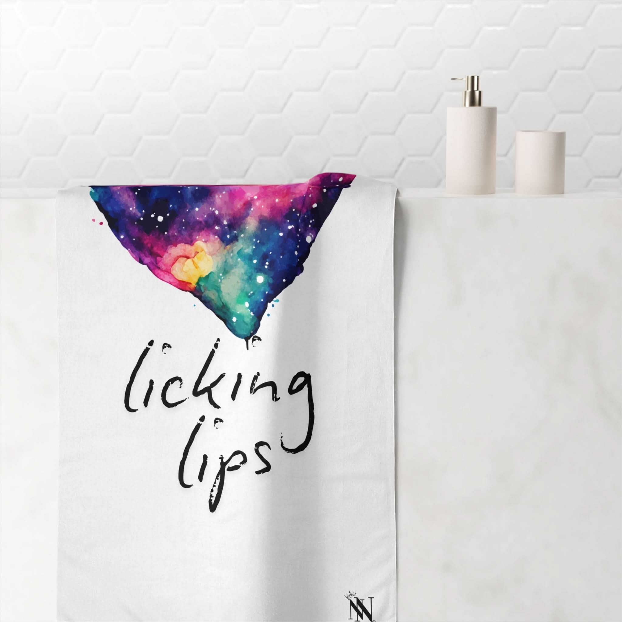 Love Licking Lips | Mix & Match Naughty XL Fun-Flirty Lovers’ Towels