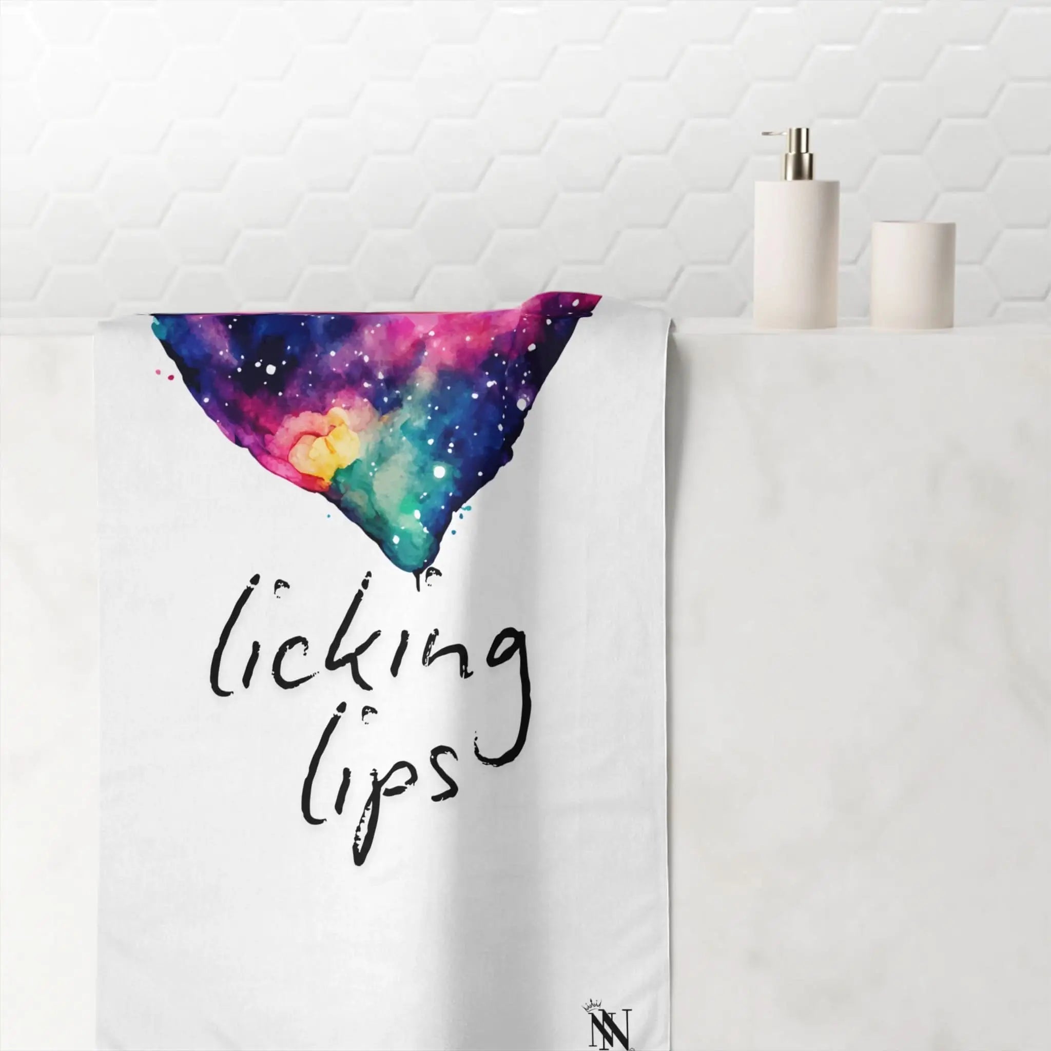 Love Licking Lips | Mix & Match Naughty XL Fun-Flirty Lovers’ Towels