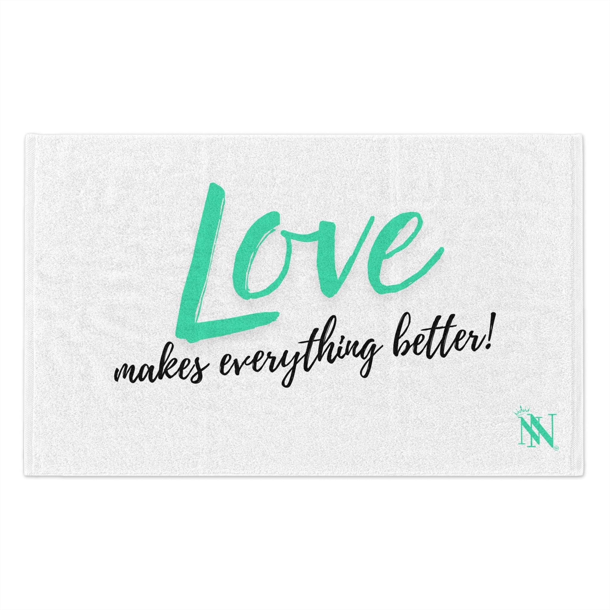 Love Makes Everything Better! | Mix & Match Soft Fun-Flirty Lovers’ Towels