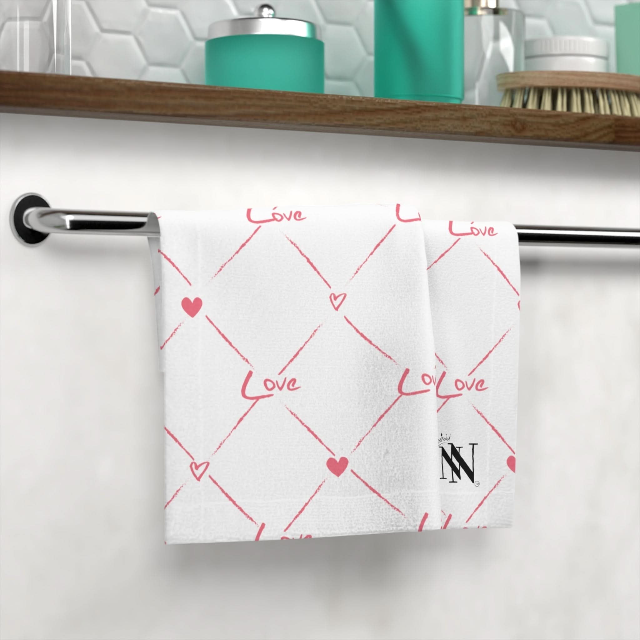 Love Pattern Print | Mix & Match Lils’ Fun-Flirty Lovers’ Towels