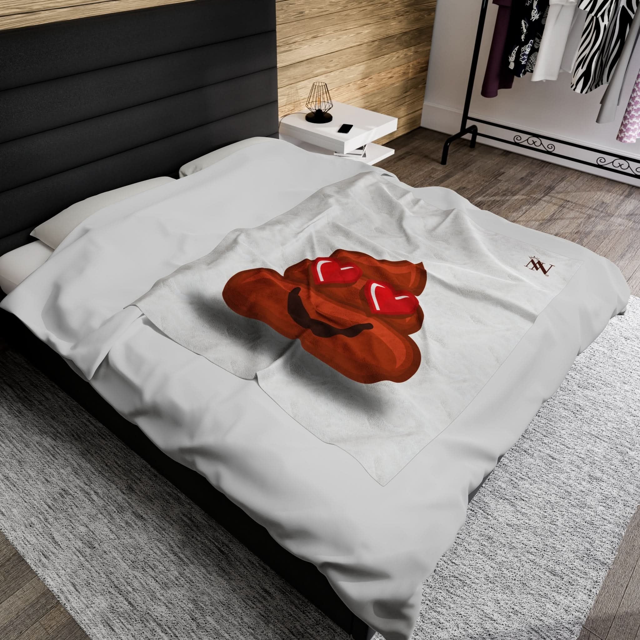 Love Poo Emoji | Mix & Match Fun-Flirty Lovers’ Blankets
