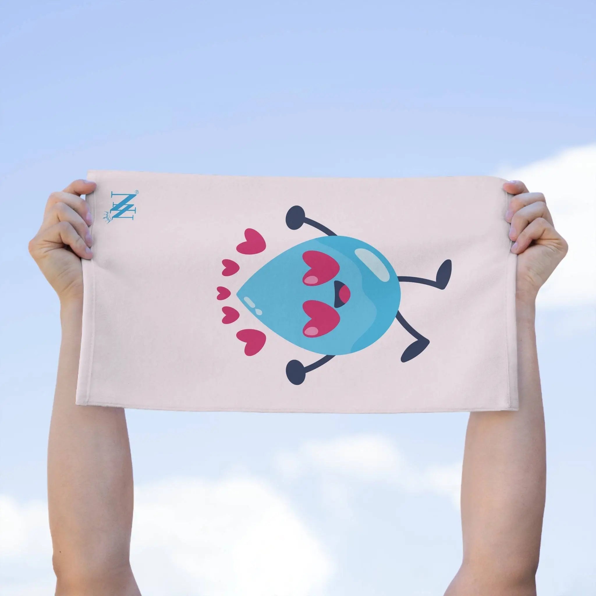 Love Rain Drop Soft Pink Mix & Match Soft Sex Towels | Naughty Lovers’ Gifts