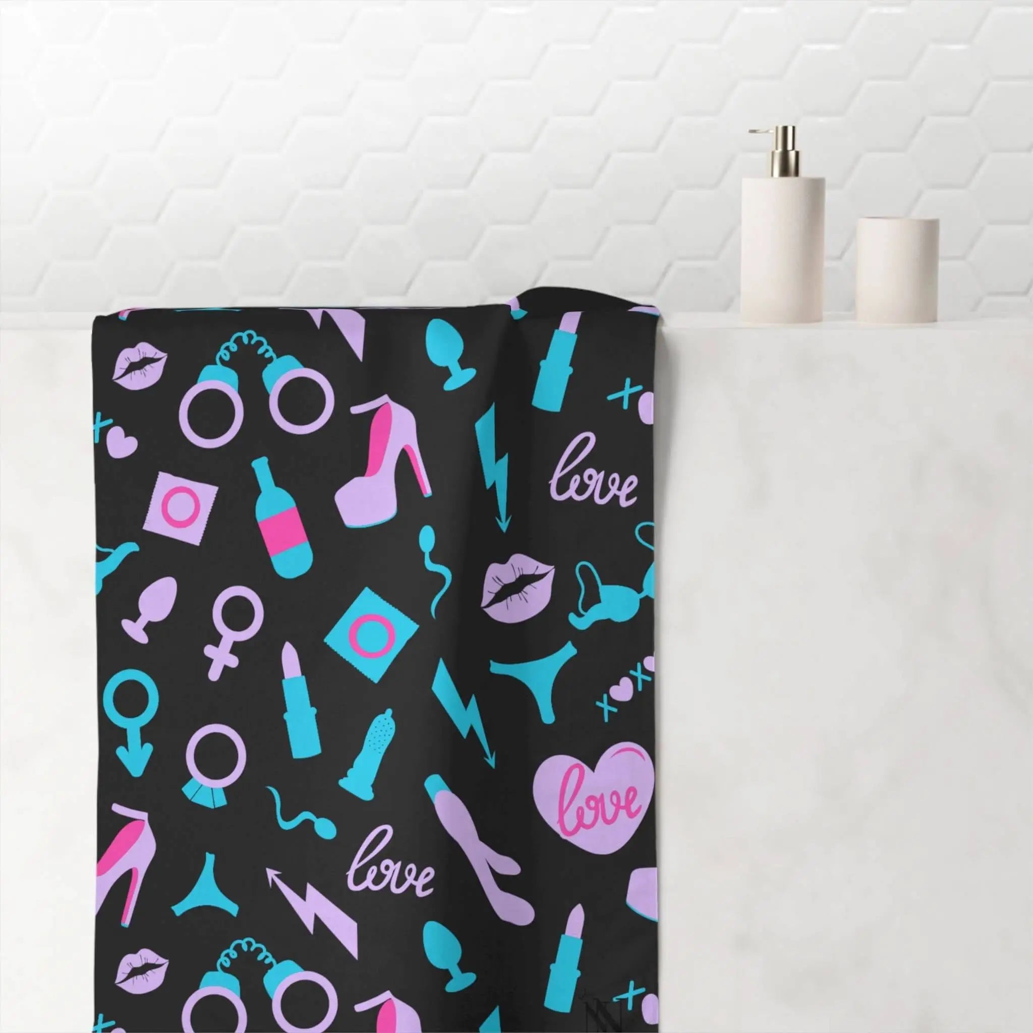 Love Sex Toys | Mix & Match Naughty XL Fun-Flirty Lovers’ Towels