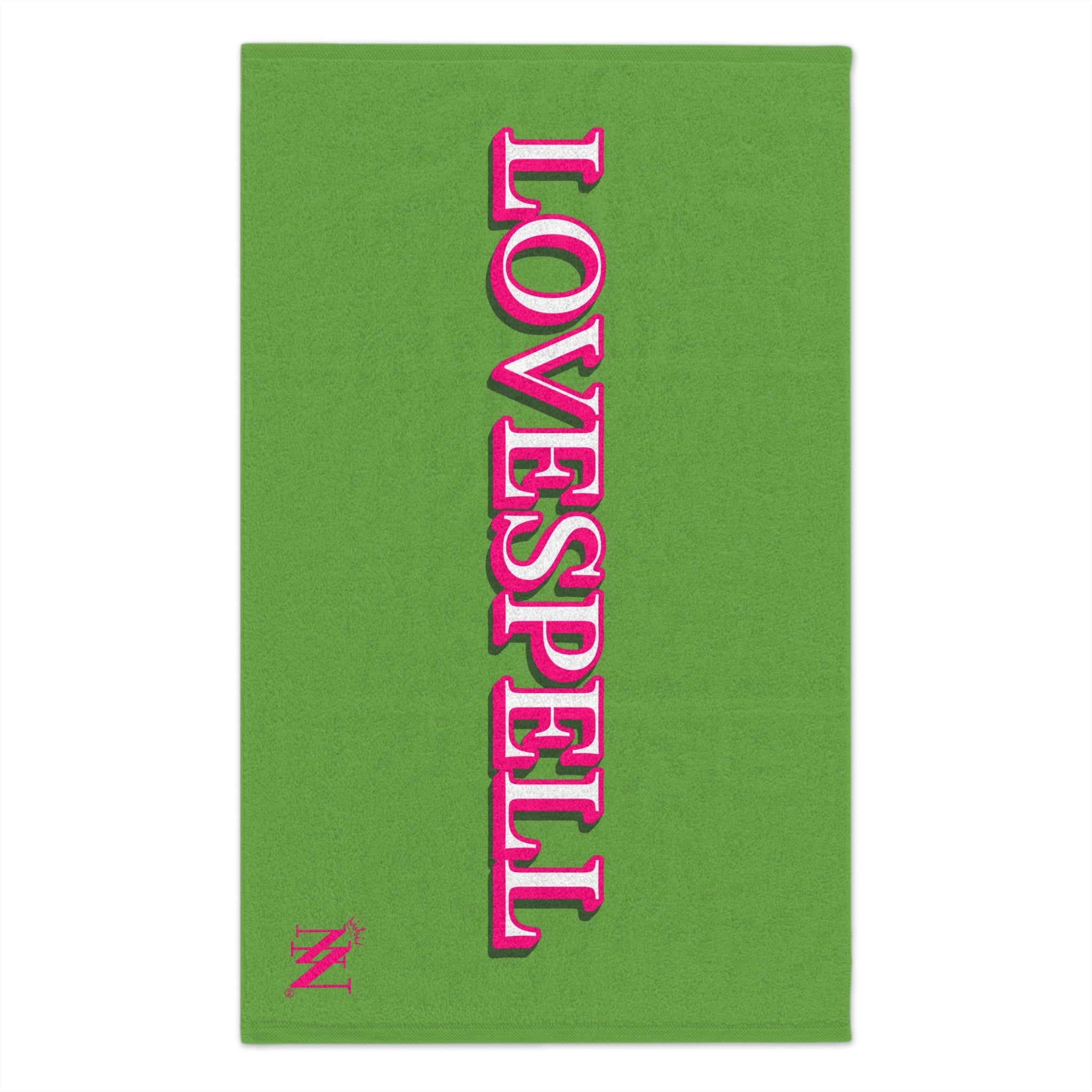 Love Spell Lime Green | Mix & Match Soft Fun-Flirty Lovers’ Towels