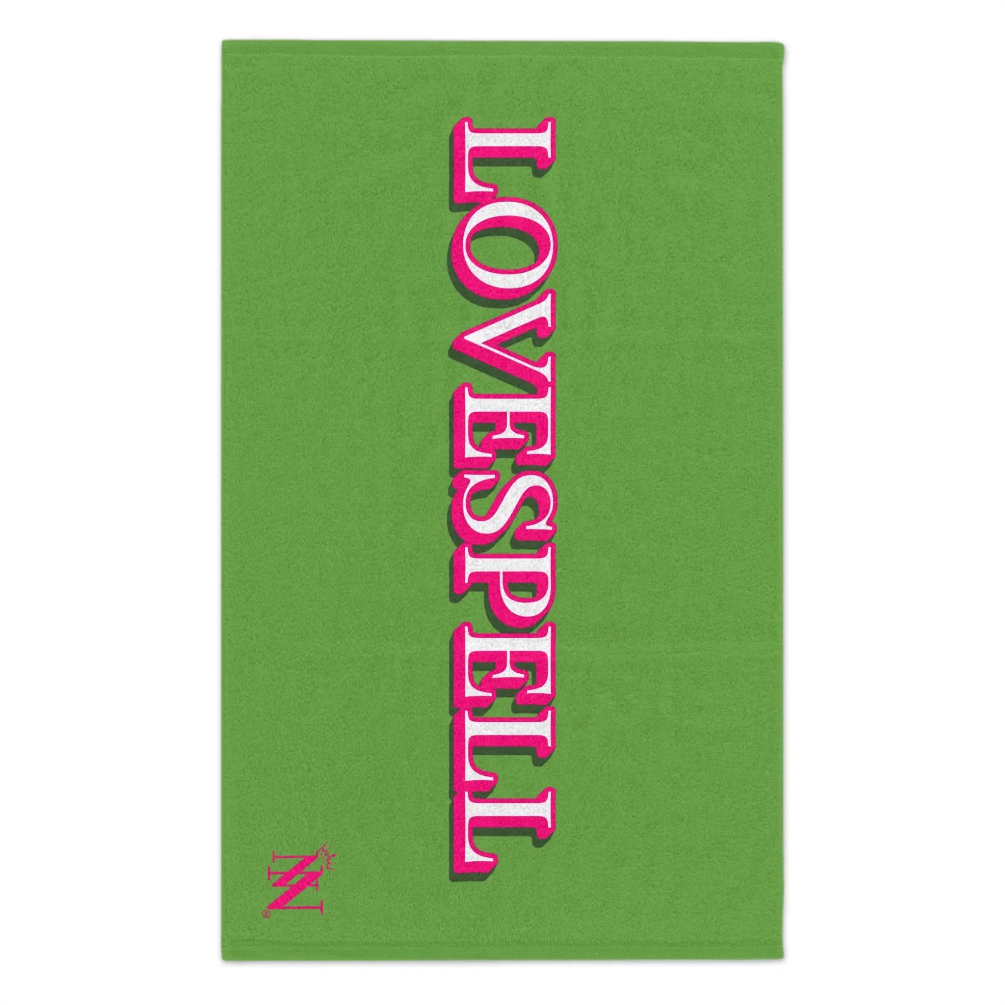 Love Spell Lime Green | Mix & Match Soft Fun-Flirty Lovers’ Towels