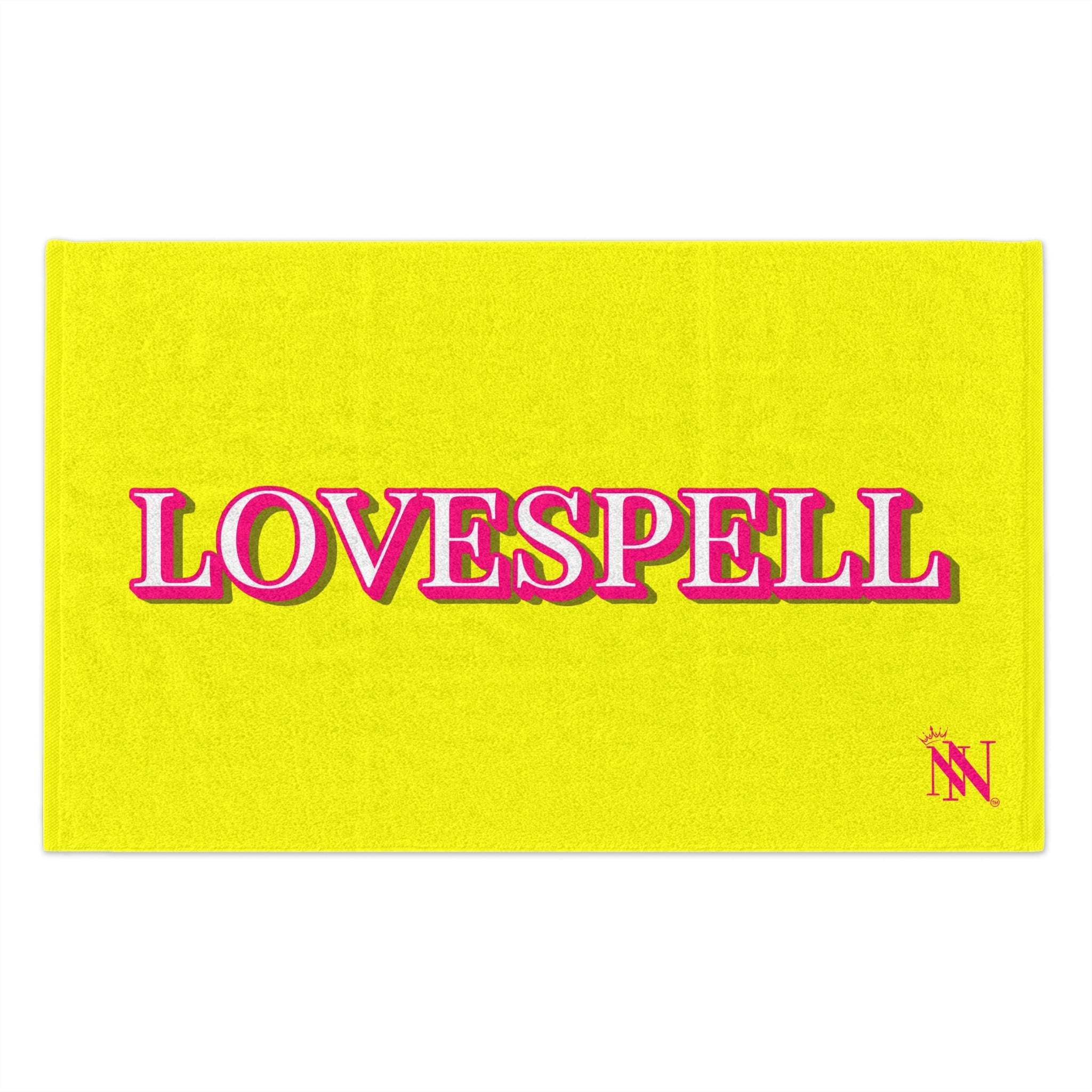 Love Spell Neon Yellow | Mix & Match Soft Fun-Flirty Lovers’ Towels