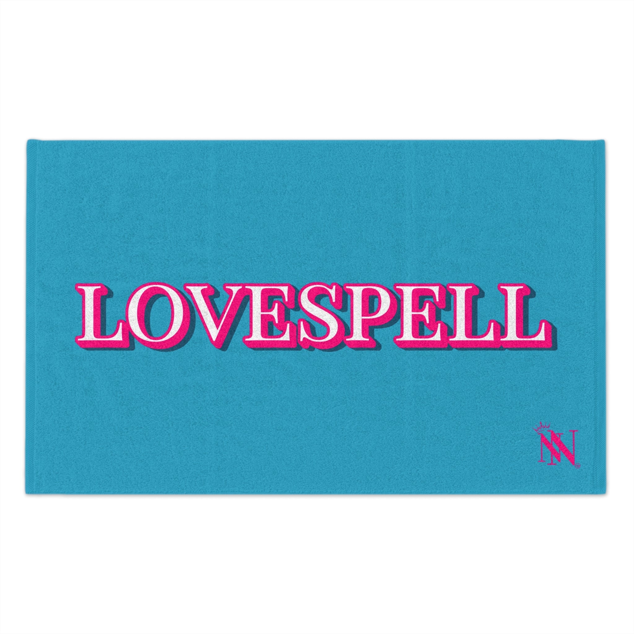 Love Spell Turquoise | Mix & Match Soft Fun-Flirty Lovers’ Towels