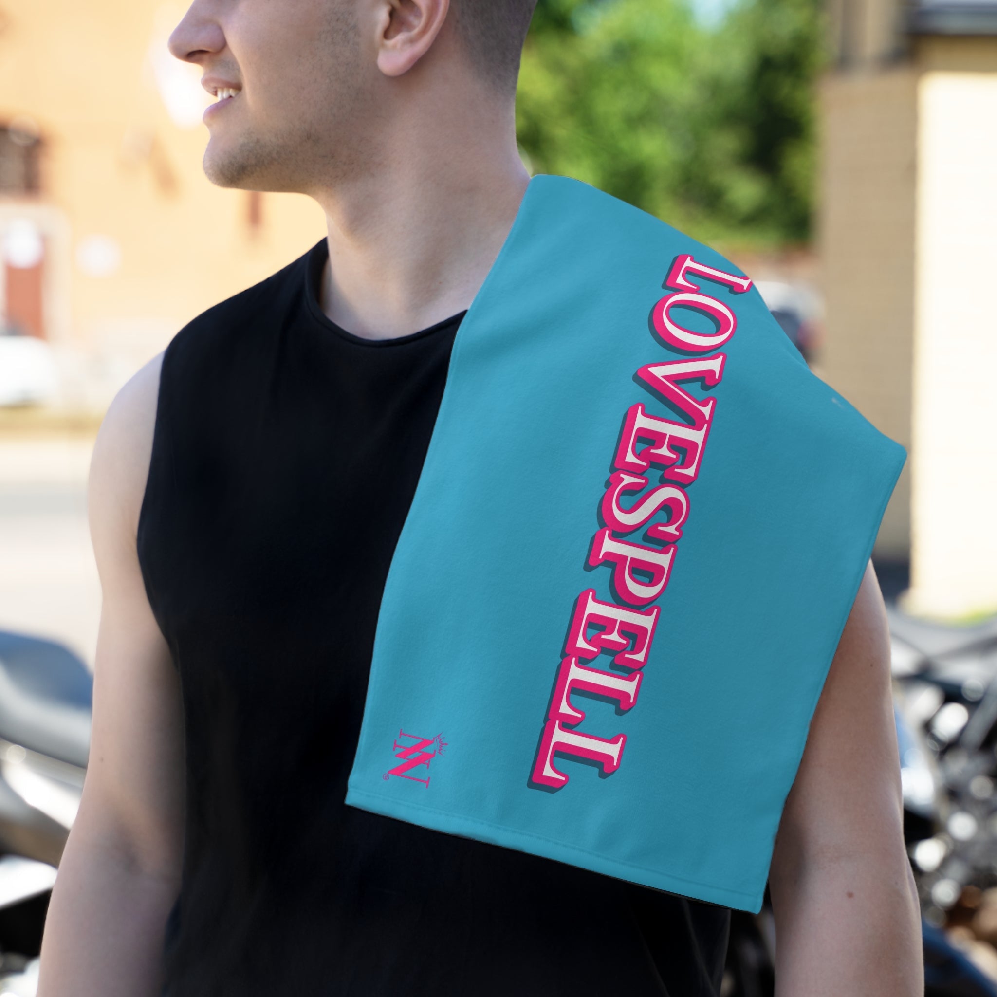 Love Spell Turquoise | Mix & Match Soft Fun-Flirty Lovers’ Towels