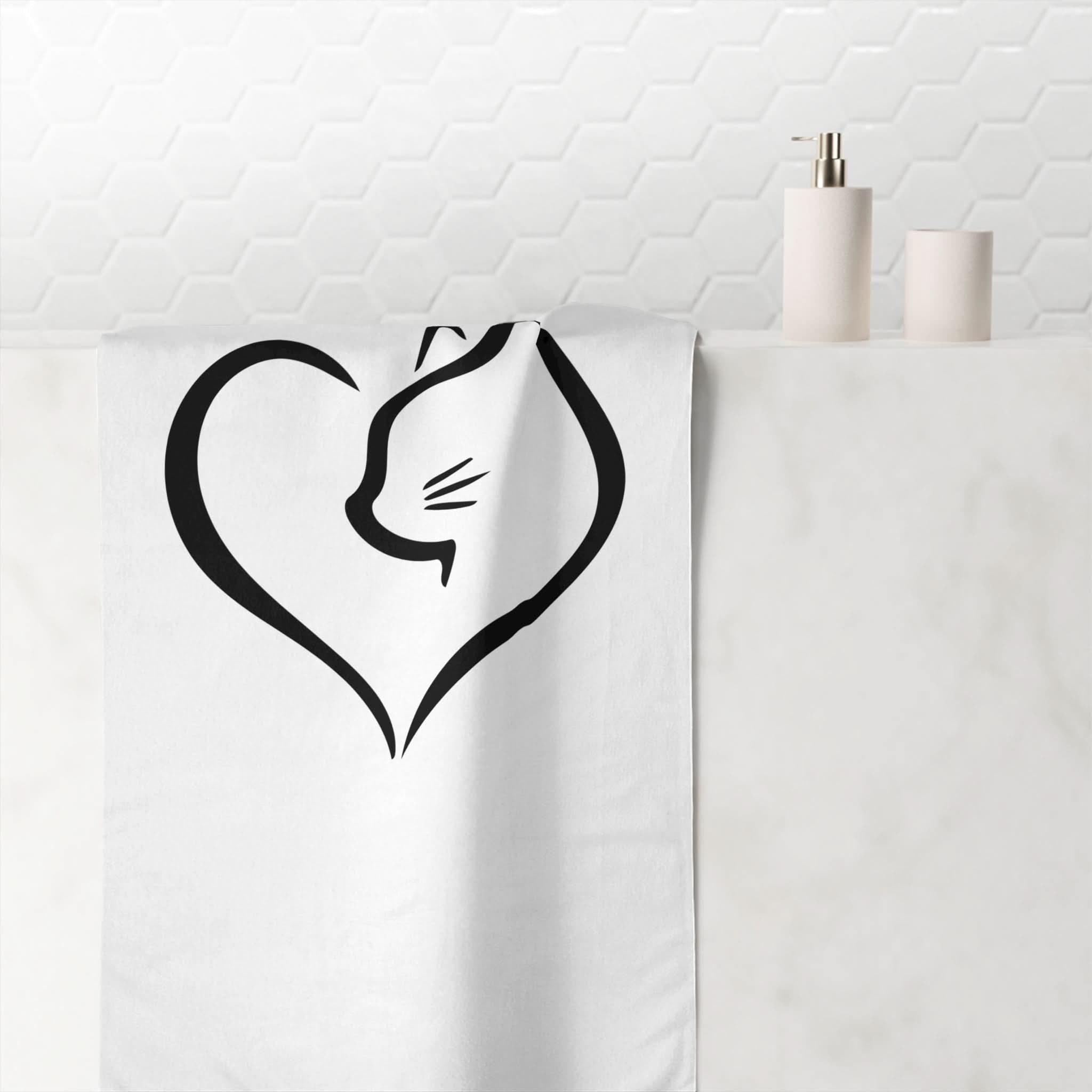 Love the Kitty | Mix & Match Naughty XL Fun-Flirty Lovers’ Towels