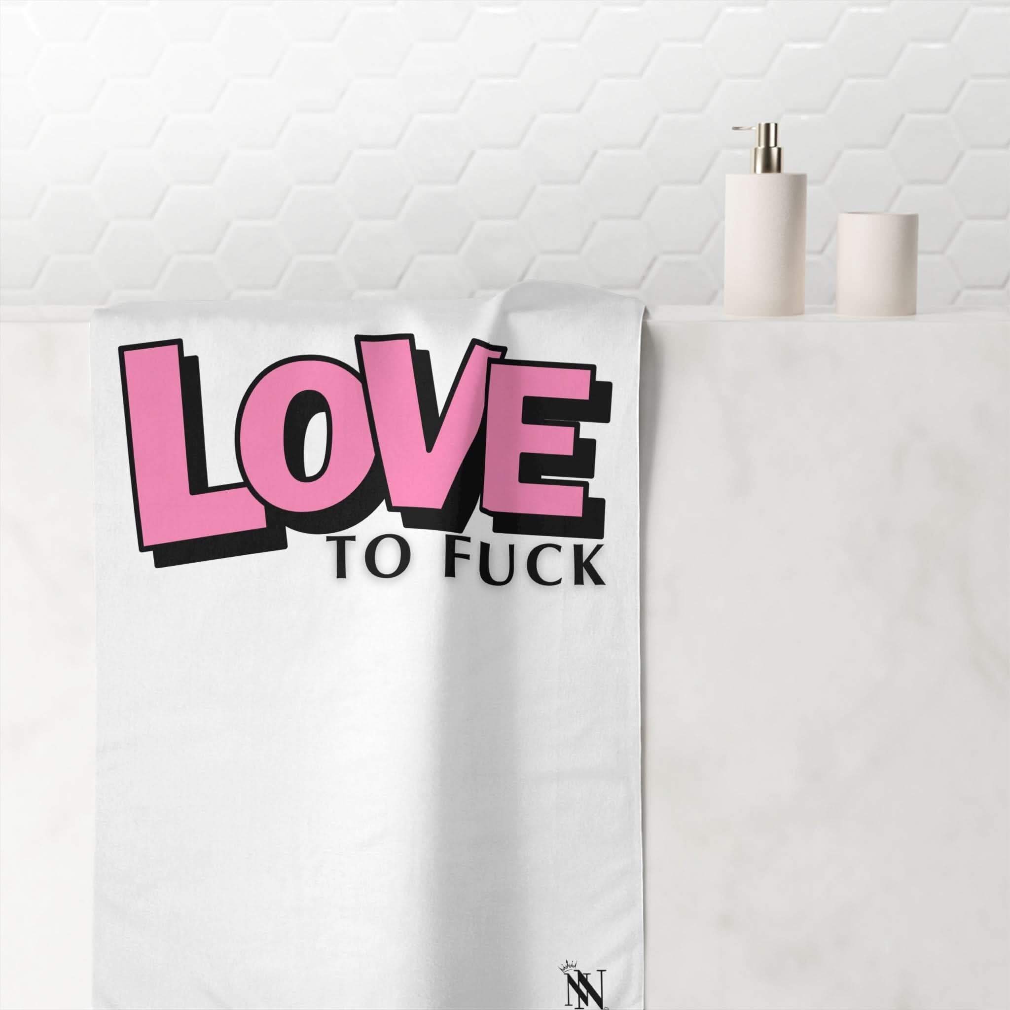 Love To Fuck | Mix & Match Naughty XL Fun-Flirty Lovers’ Towels