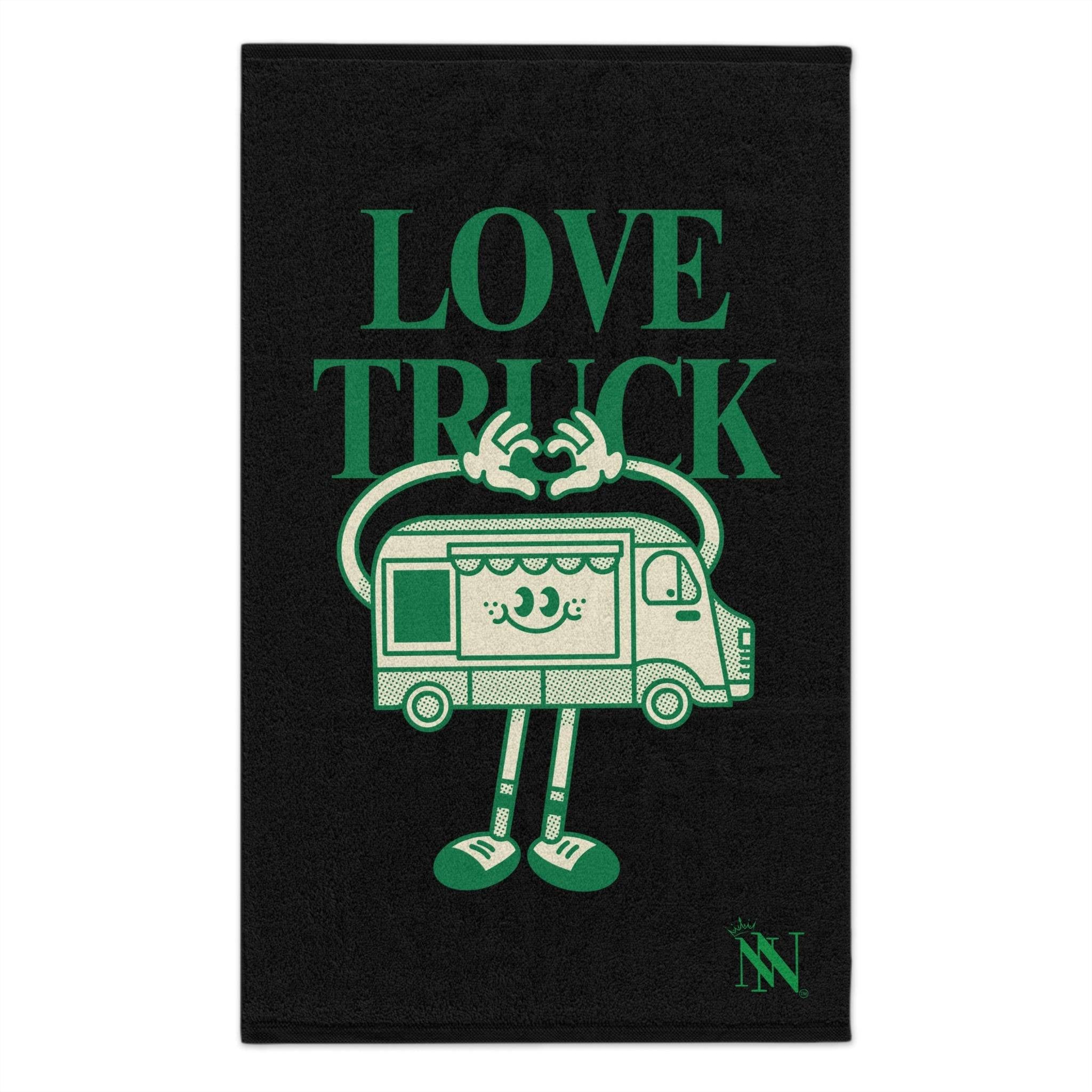 Love Truck Black Mix Match Soft Sex Towels | Flirty Lovers’ Gifts