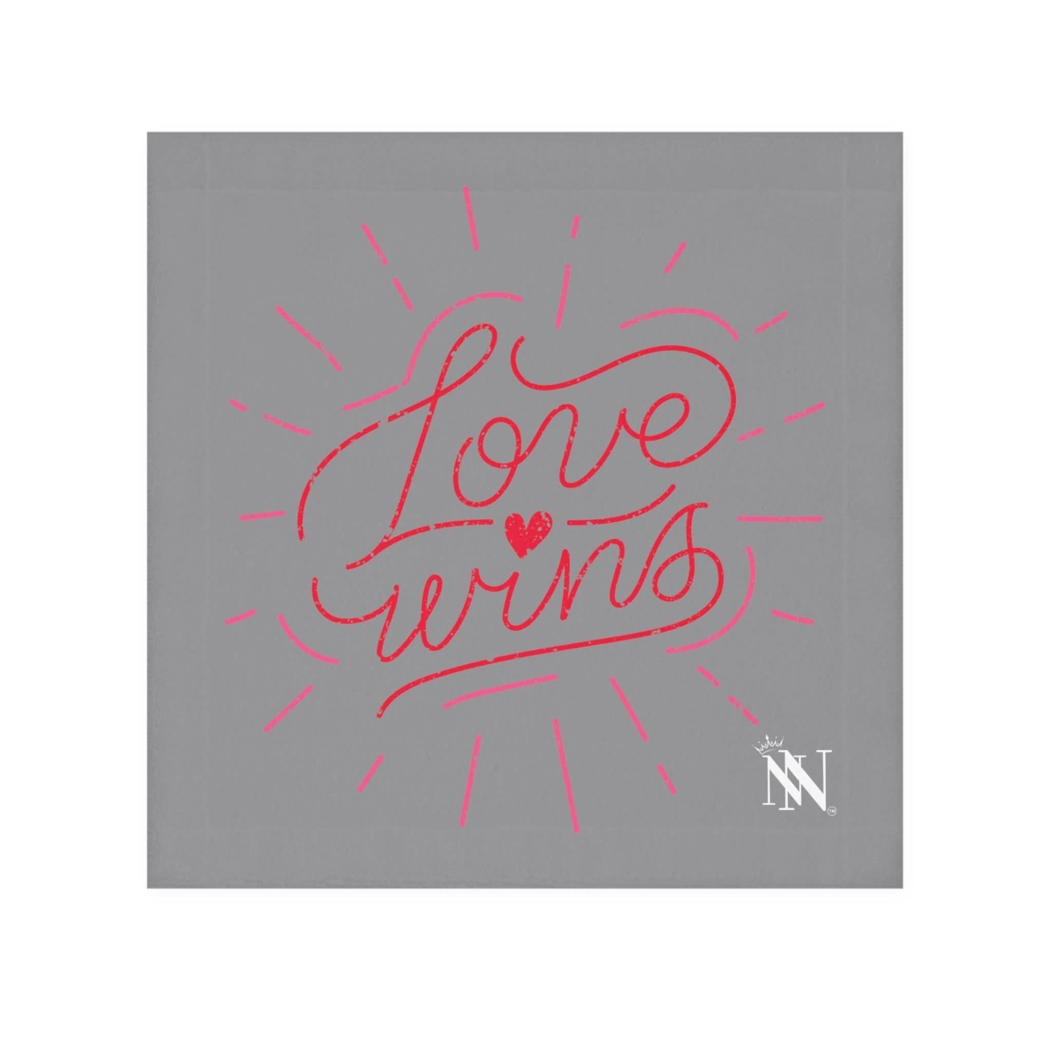 Love Wins Grey | Mix & Match Lils’ Fun-Flirty Lovers’ Towels