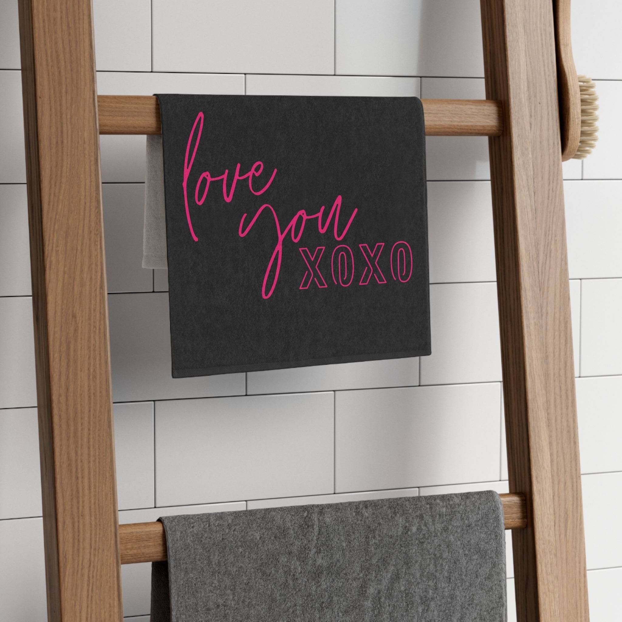 Love You XOXO | Mix & Match Soft Fun-Flirty Lovers’ Towels