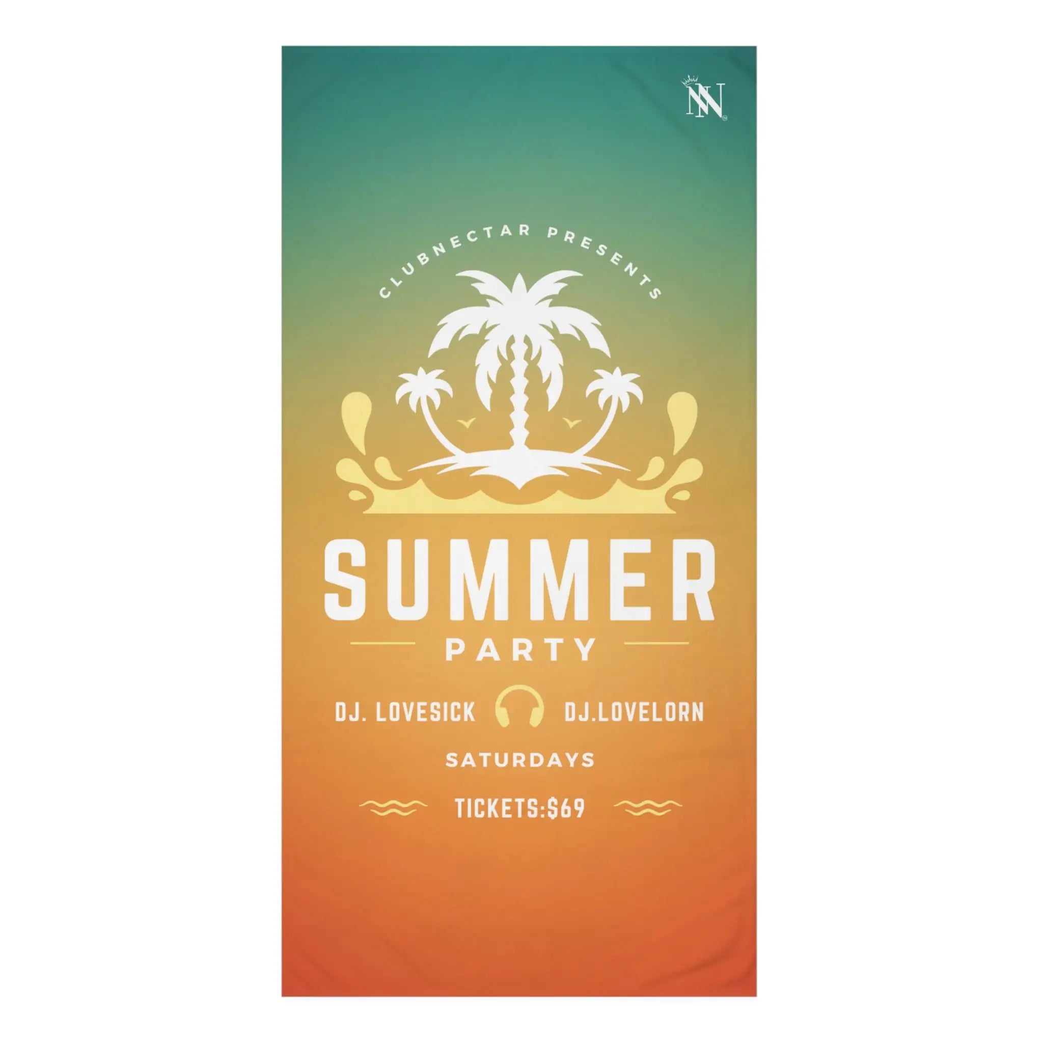 Lovesick Summer Party | Mix & Match XL Fun-Flirty Lovers’ Towels
