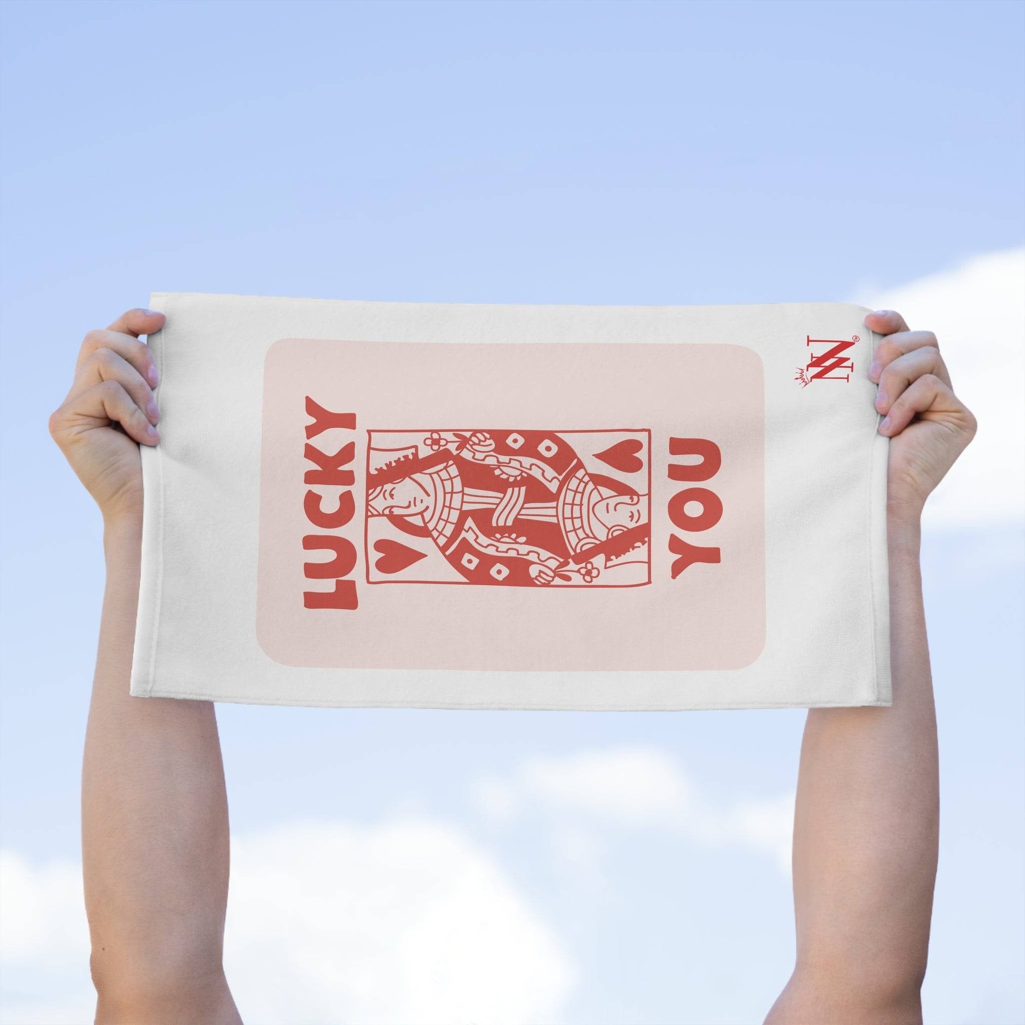 Lucky You Queen Hearts | Mix & Match Soft Fun-Flirty Lovers’ Towels