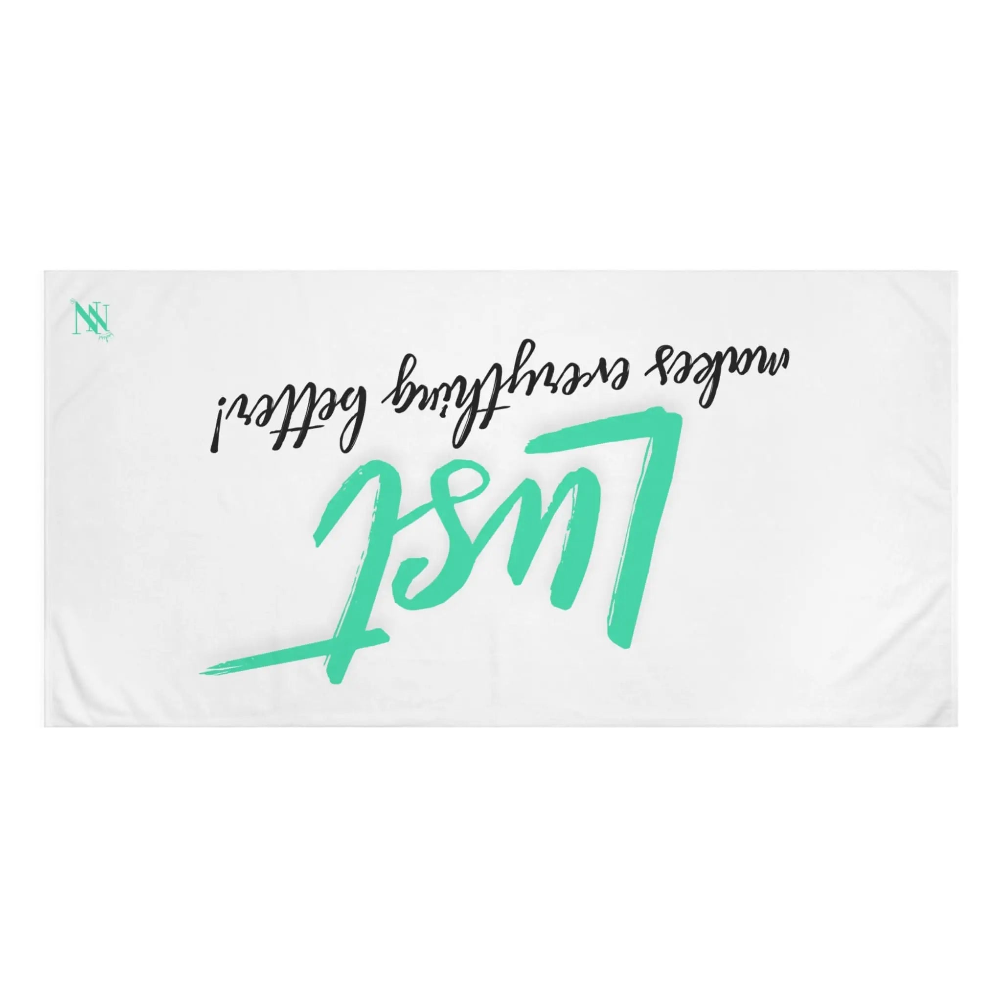 Lust Makes Everything Better! Fun XL Cum Towel | Bold & Sexy Stylish