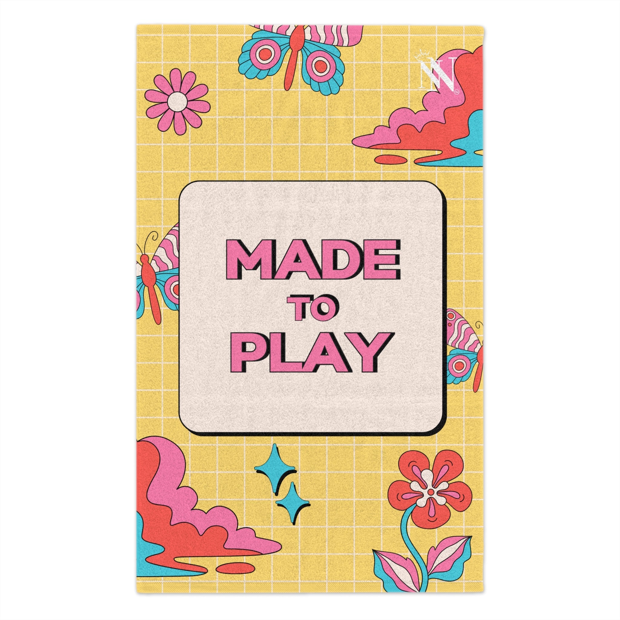 Made to Play Retro Vibe | Mix & Match Soft Fun-Flirty Lovers’ Towels