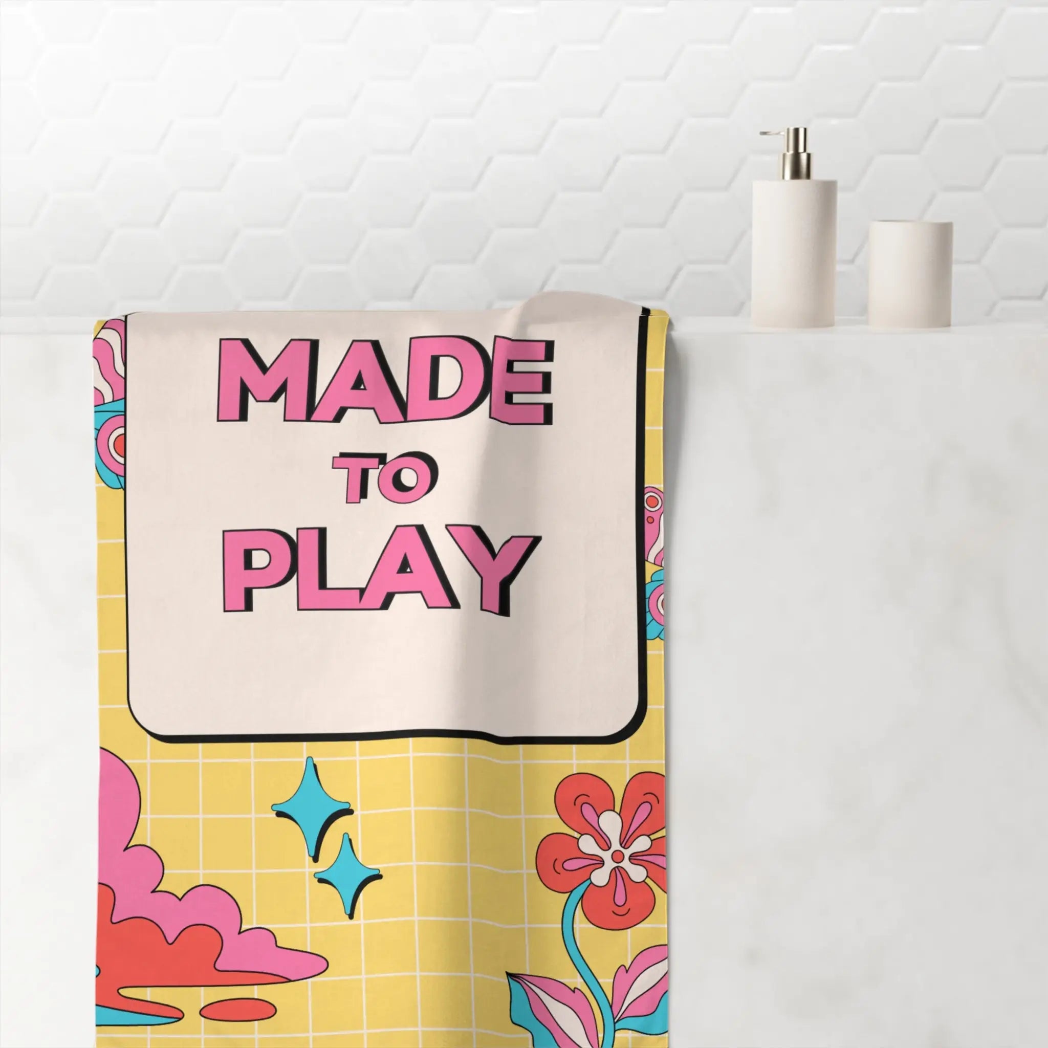 Made to Play Retro Vibe | Mix & Match XL Fun-Flirty Loversβ Towels