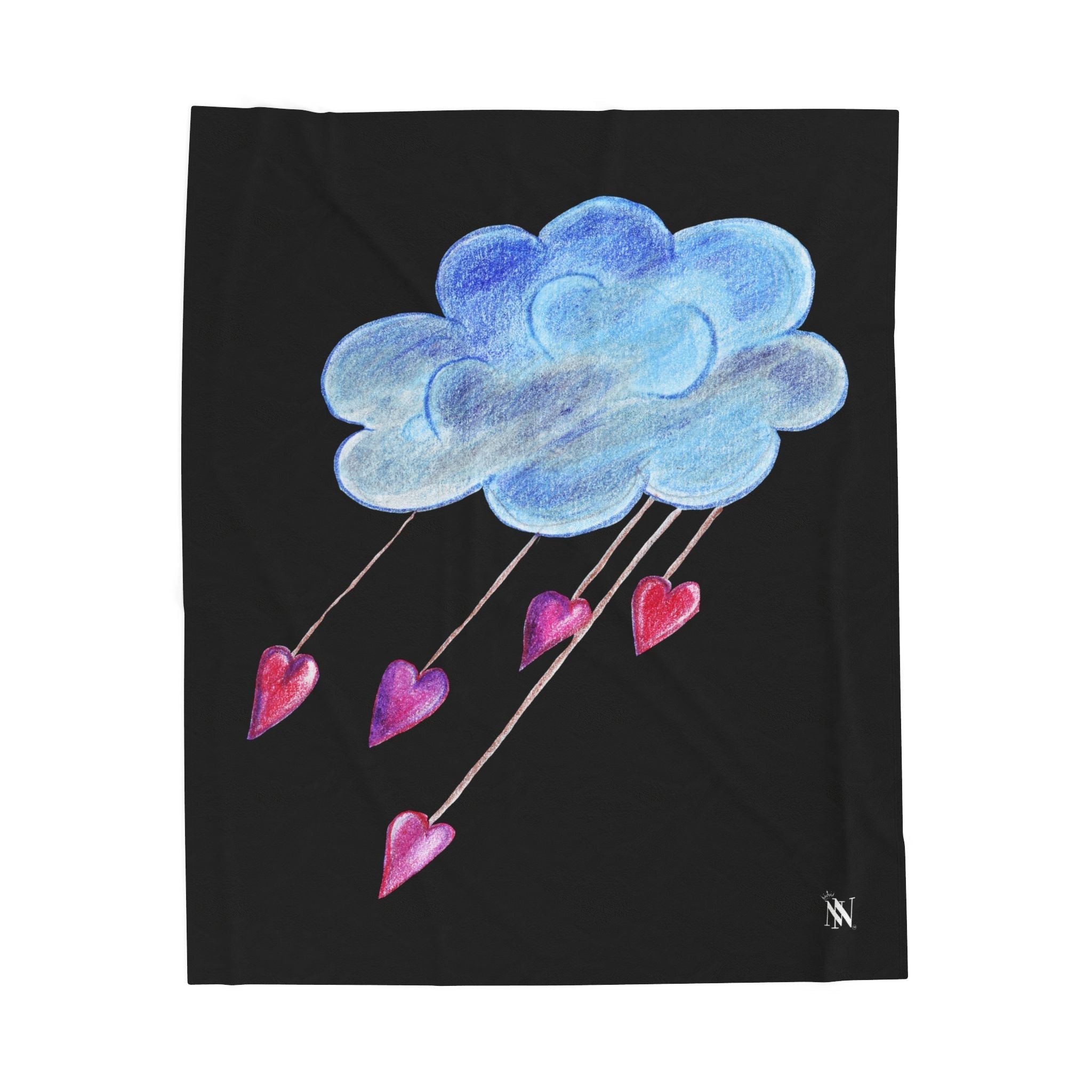 Make it Rain Black | Mix & Match Velveteen Fun-Flirty Lovers’ Blankets