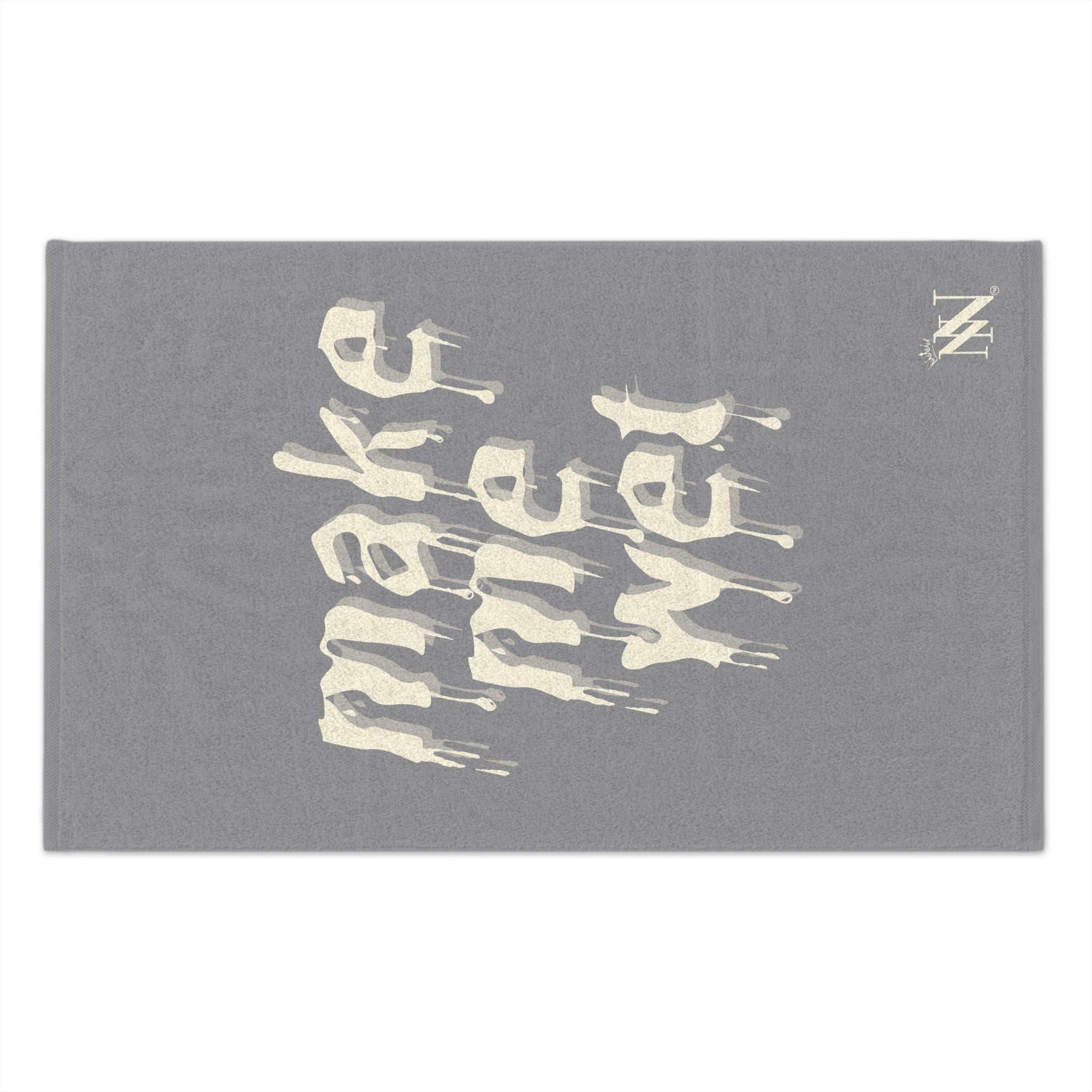 Make Me Wet Grey | Mix & Match Soft Fun-Flirty Lovers’ Towels