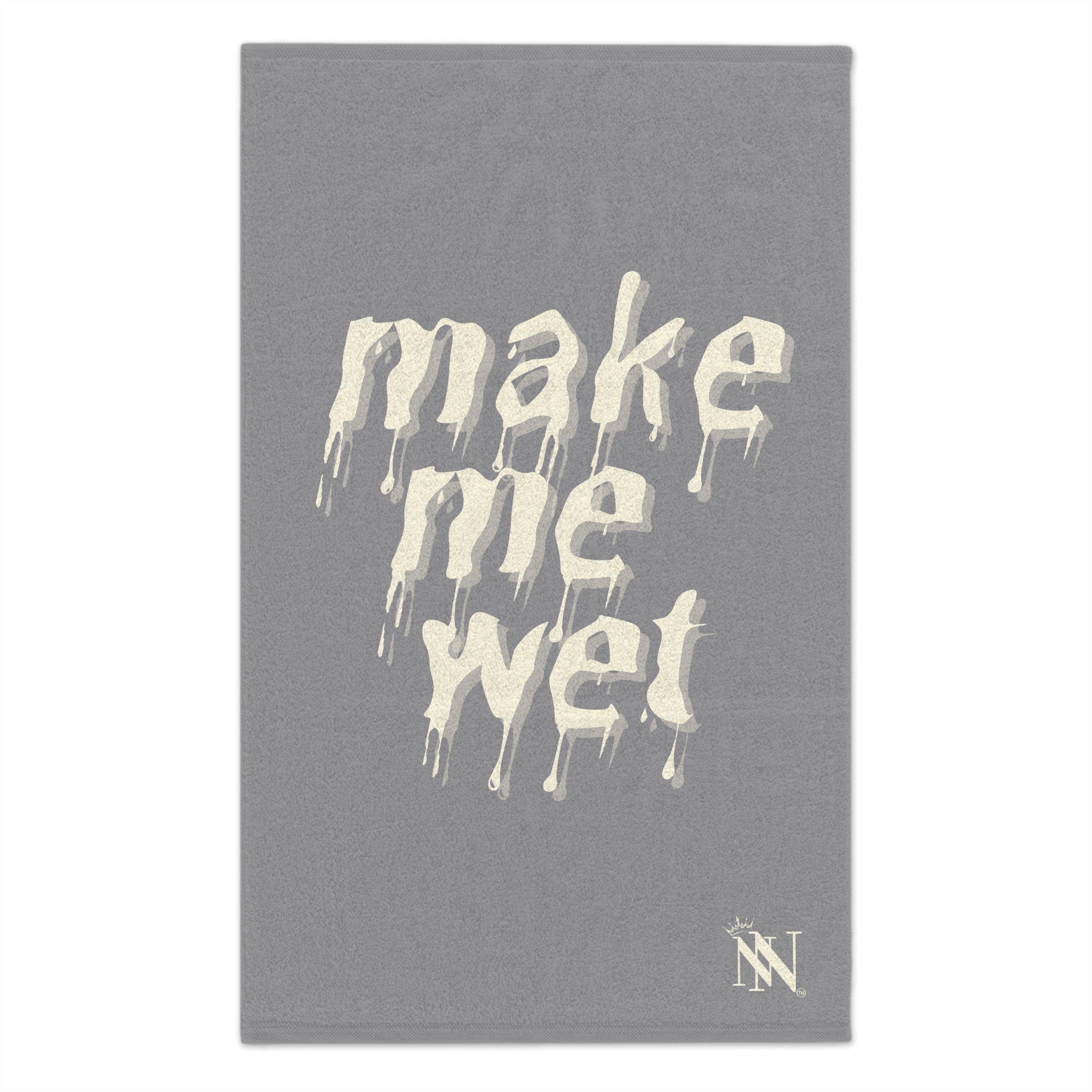 Make Me Wet Grey | Mix & Match Soft Fun-Flirty Lovers’ Towels
