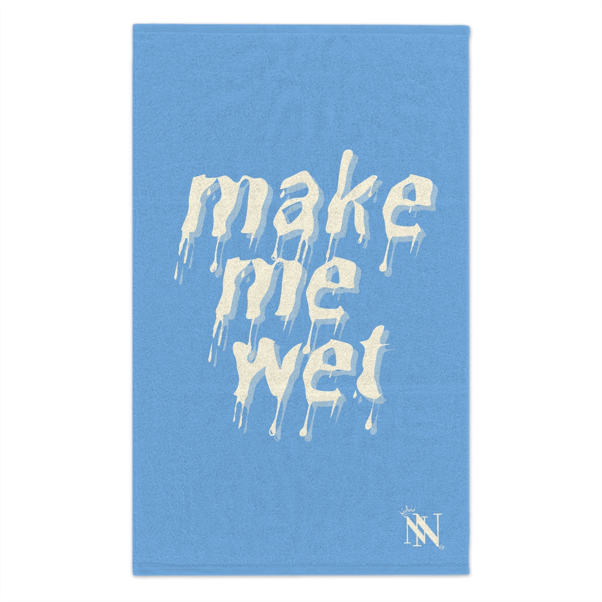 Make Me Wet Light Blue | Mix & Match Soft Fun-Flirty Lovers’ Towels