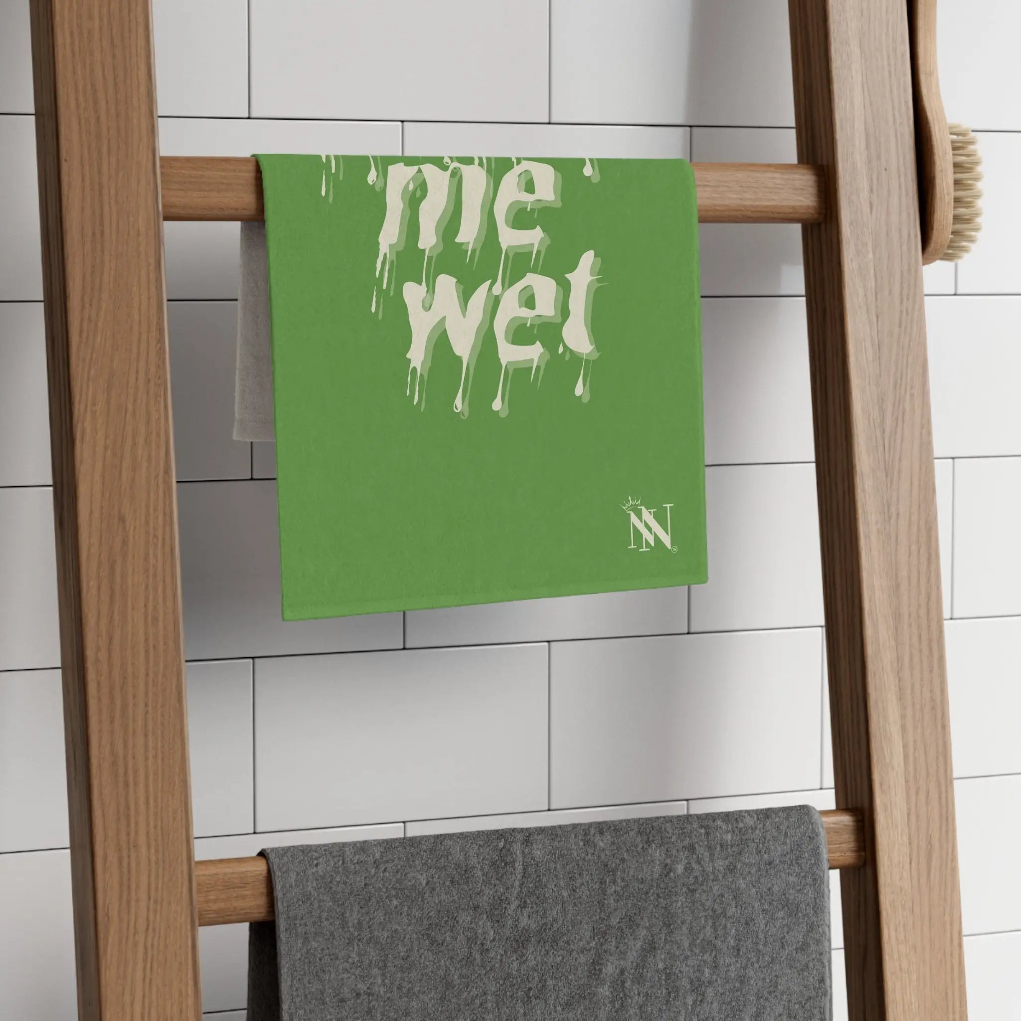 Make Me Wet Light Green | Mix & Match Soft Fun-Flirty Lovers’ Towels