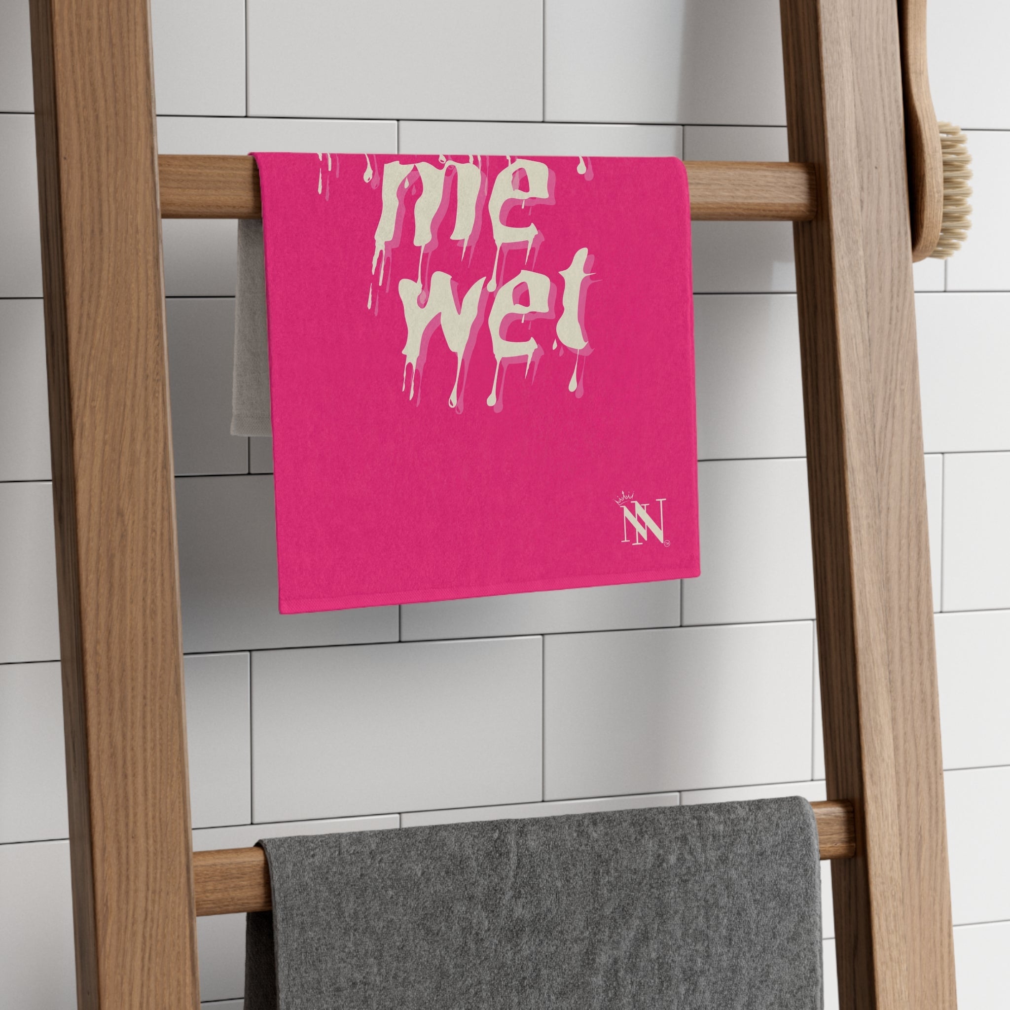Make Me Wet Pink | Mix & Match Soft Fun-Flirty Lovers’ Towels