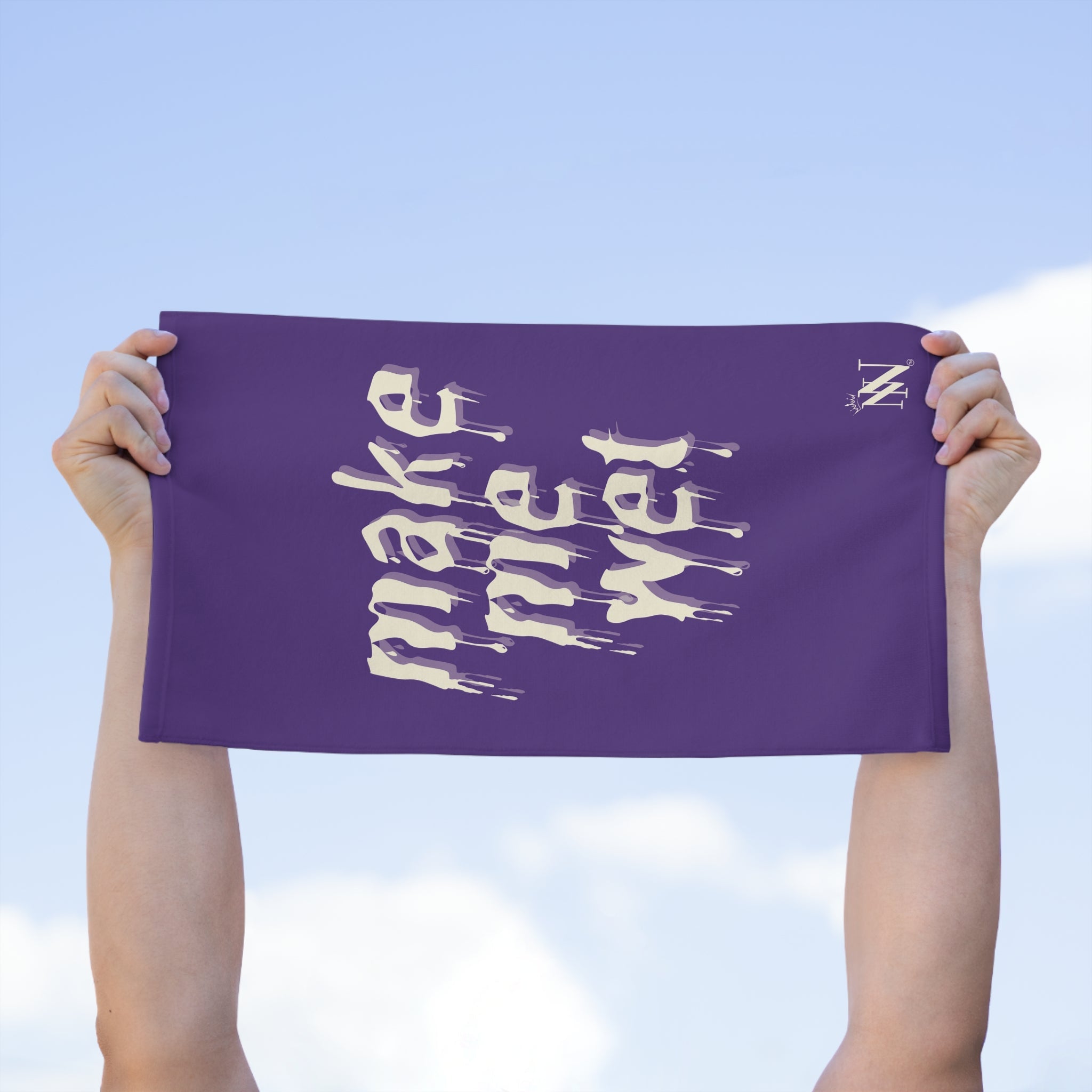Make Me Wet Purple | Mix & Match Soft Fun-Flirty Lovers’ Towels