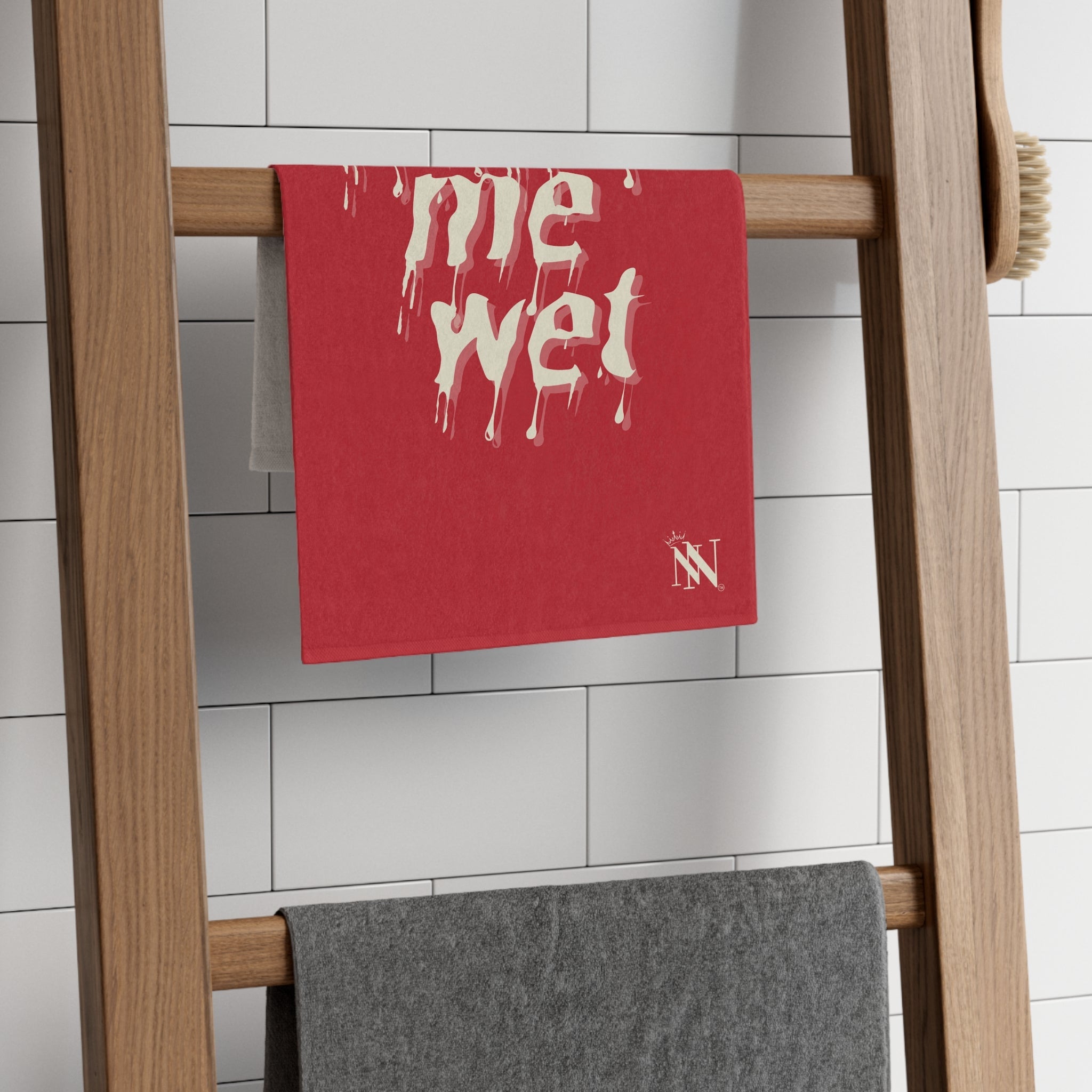 Make Me Wet Red | Mix & Match Soft Fun-Flirty Lovers’ Towels