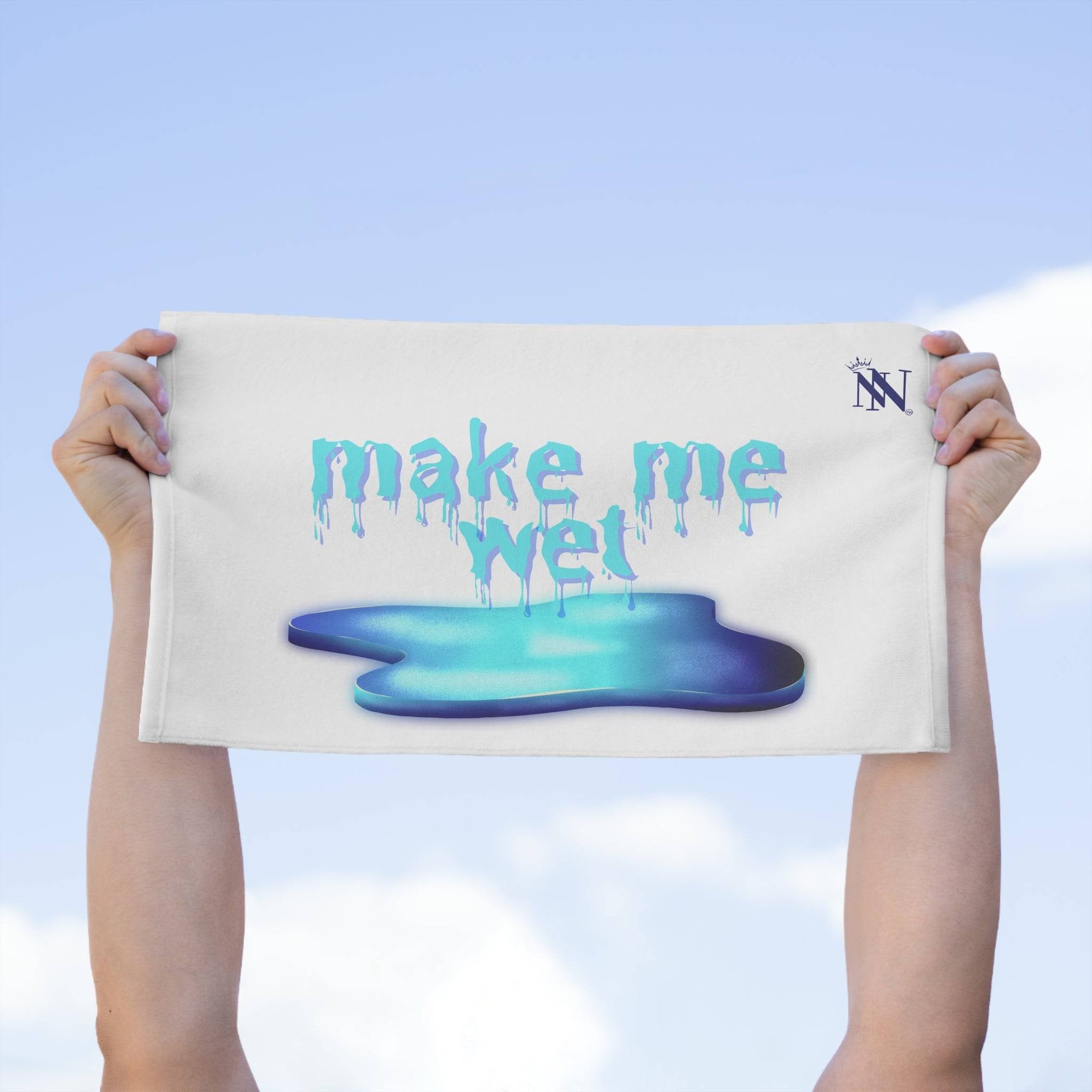 Make Me Wet White | Mix & Match Soft Fun-Flirty Lovers’ Towels